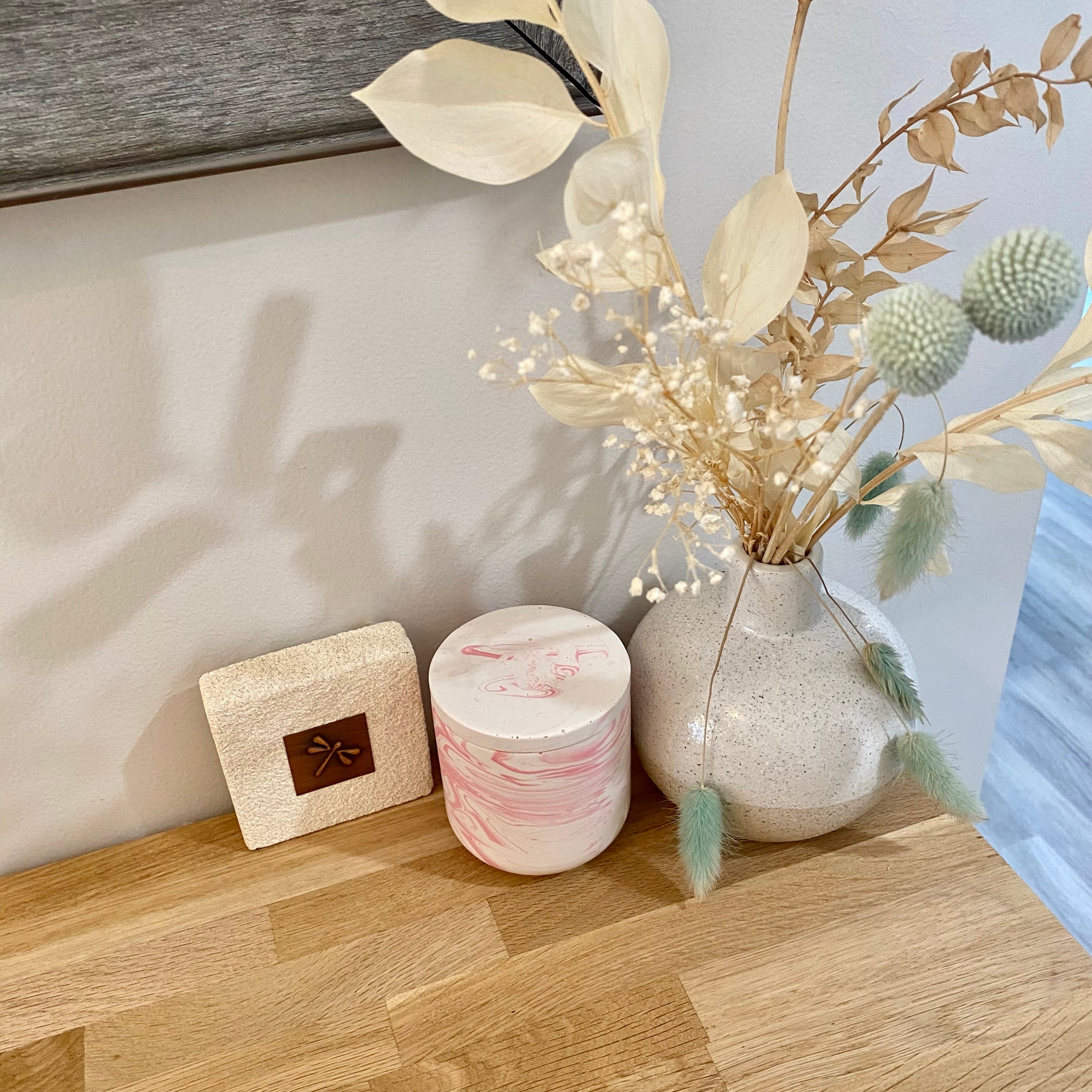 Jessa Eco Pink Medium Candle