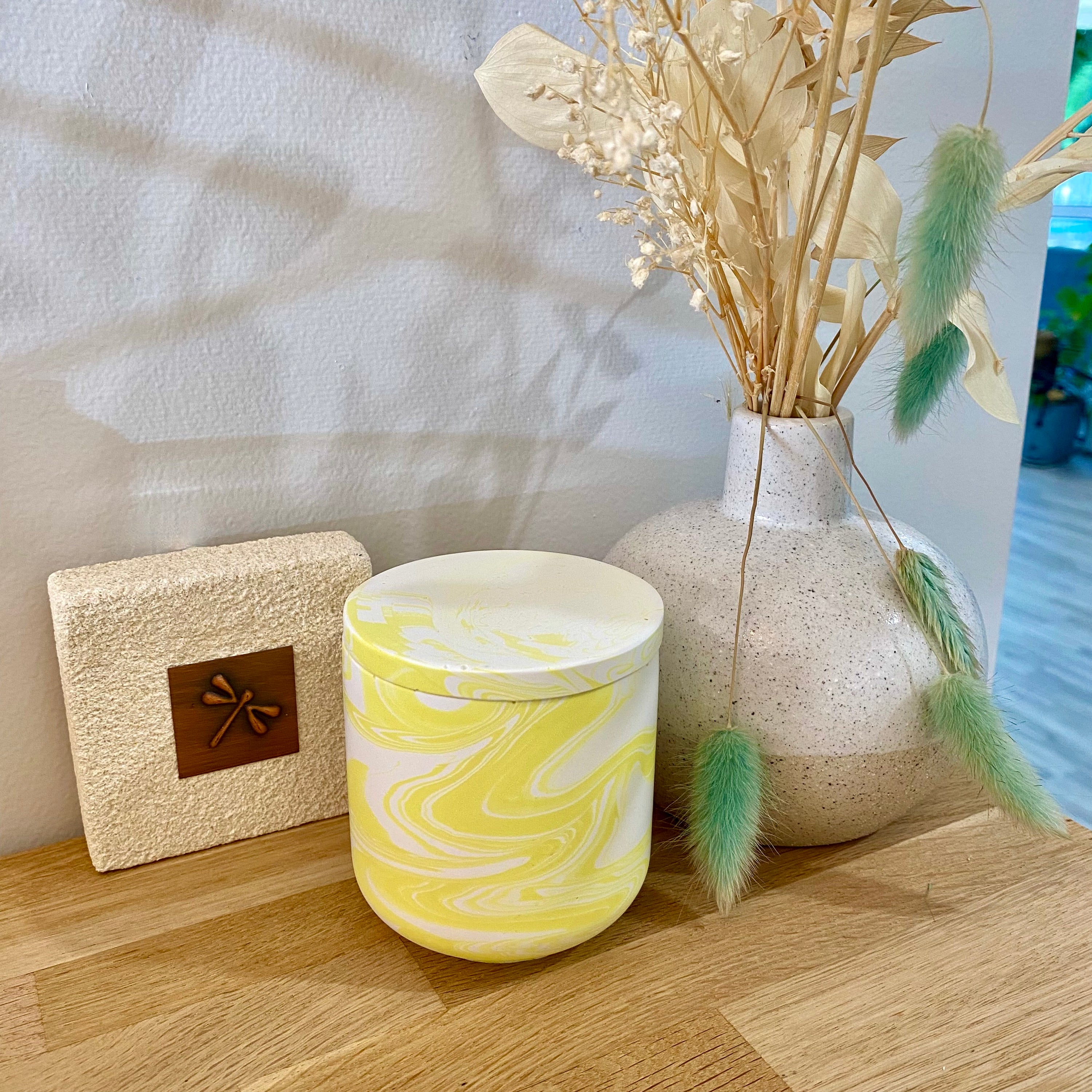 Jessa Eco Yellow Medium Candle