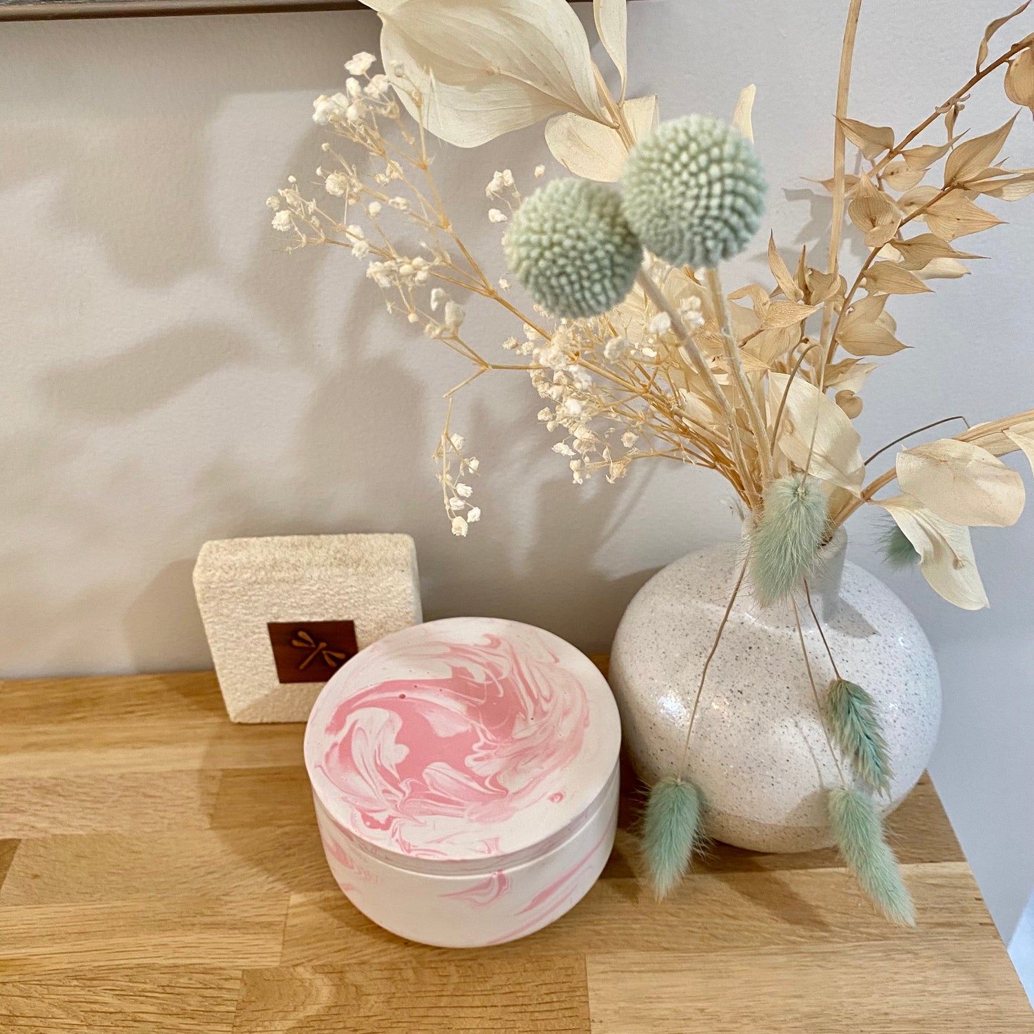 Jessa Eco Pink Bowl Candle