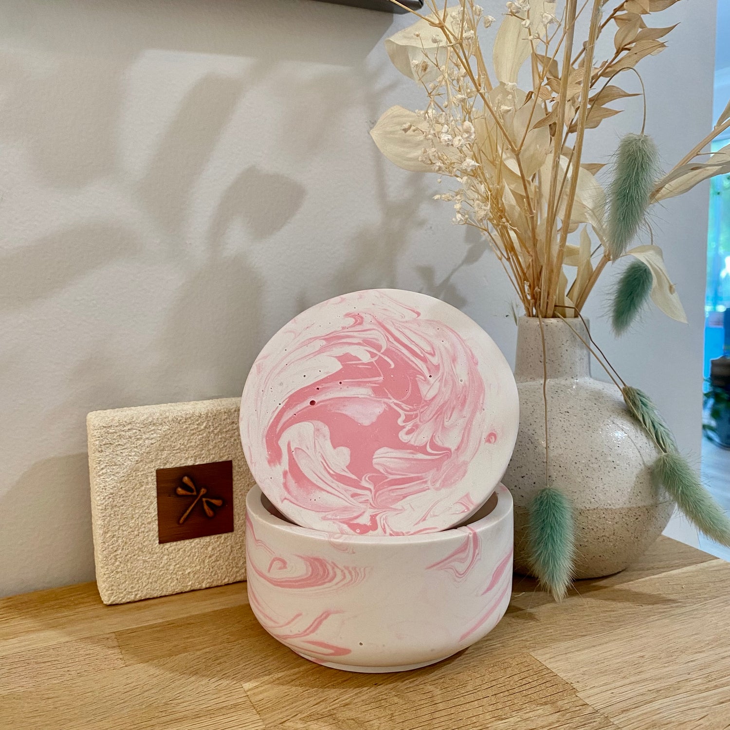 Jessa Eco Pink Bowl Candle