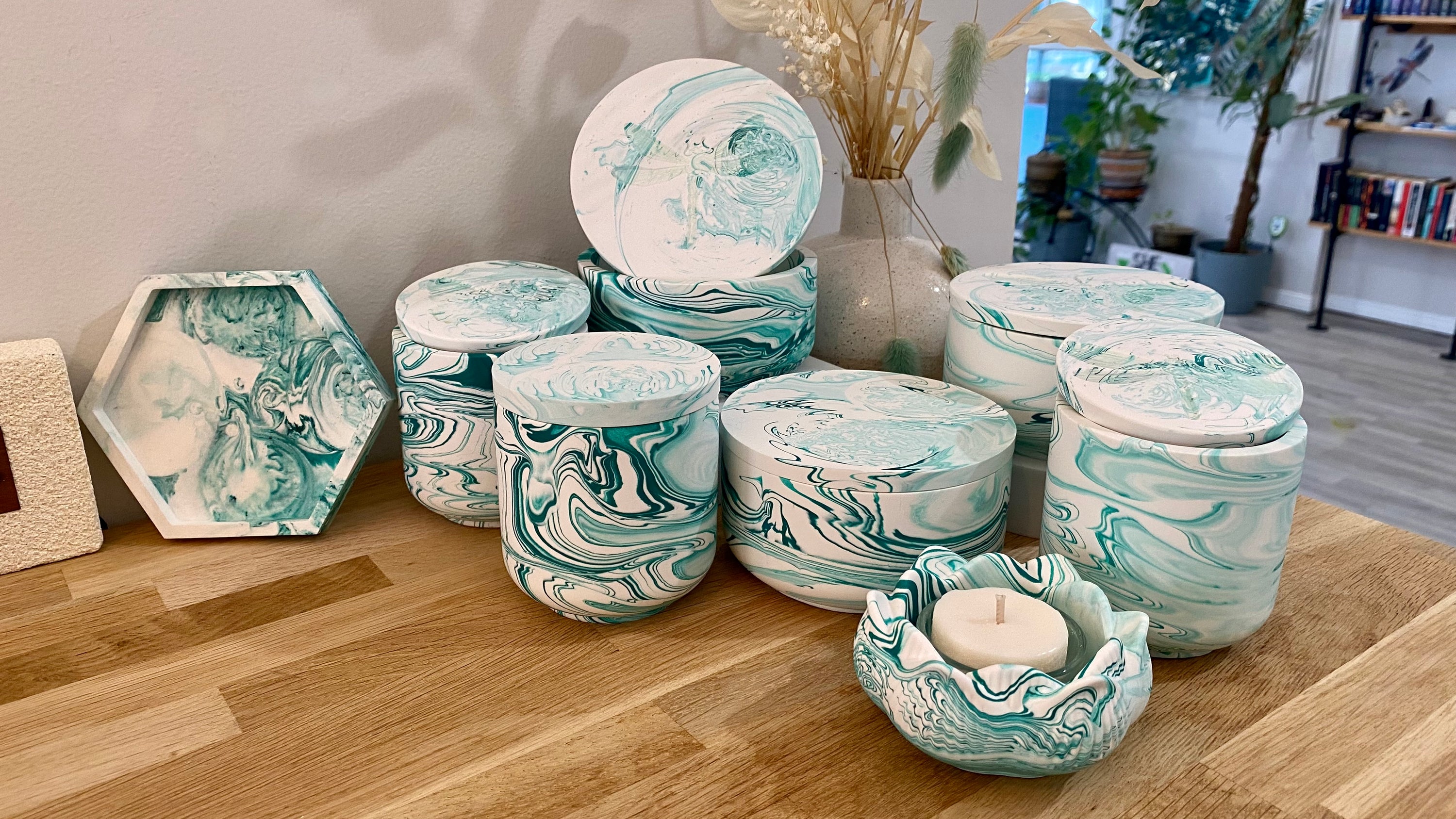 Jessa Eco Green Bowl Candle