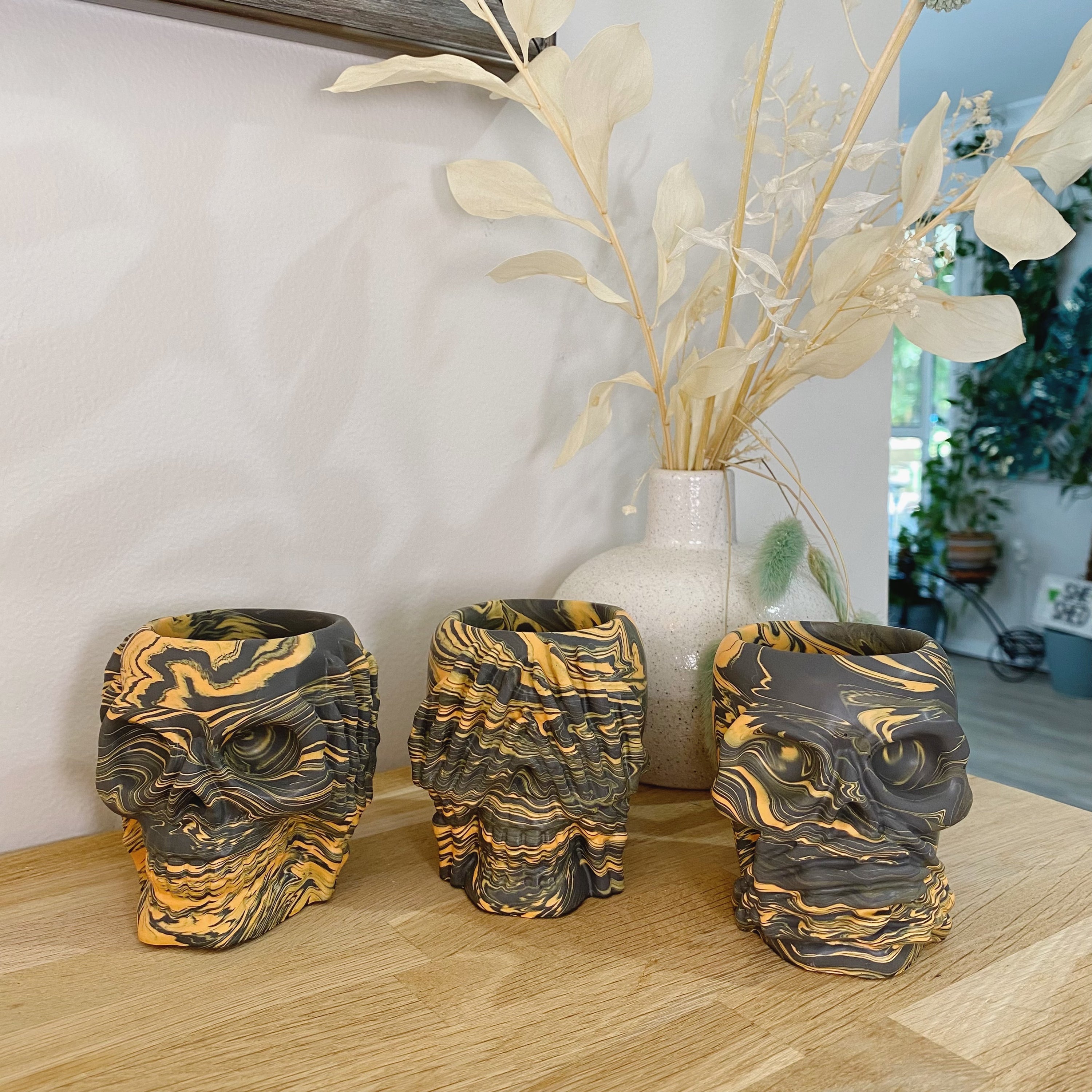 Jessa Eco Skull See No Evil Tealight Holder
