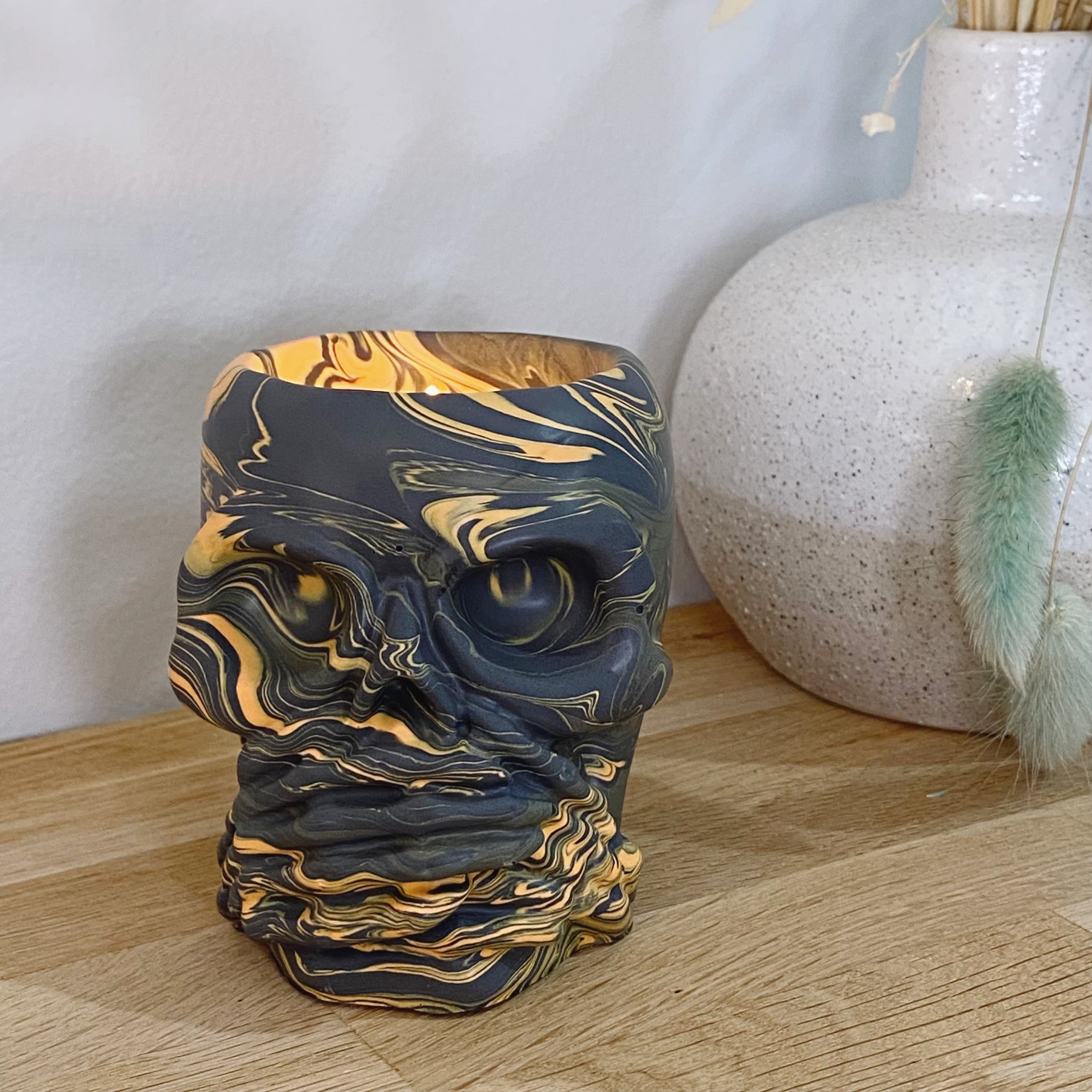 Jessa Eco Skull See No Evil Tealight Holder