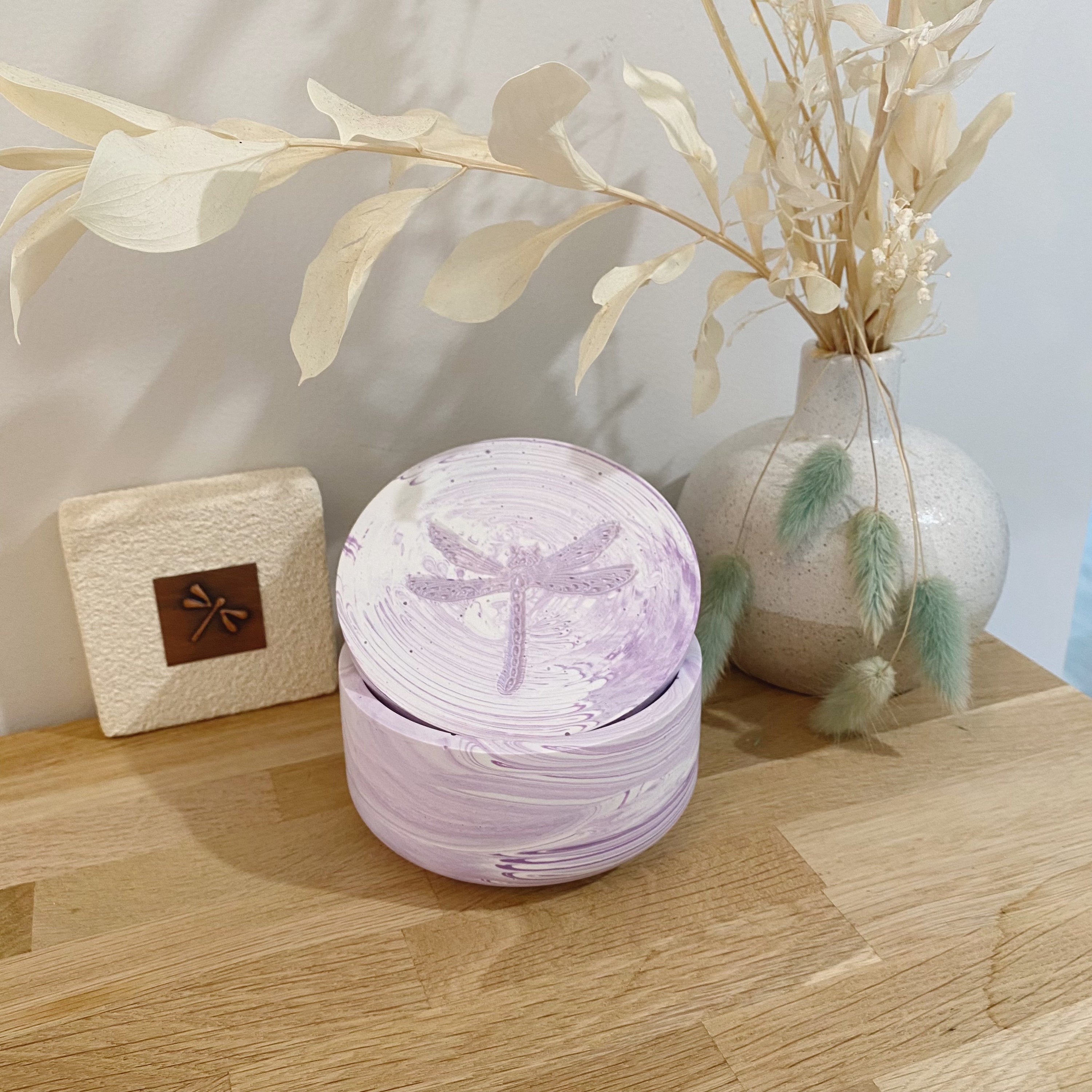 Jessa Eco Purple Bowl Candle
