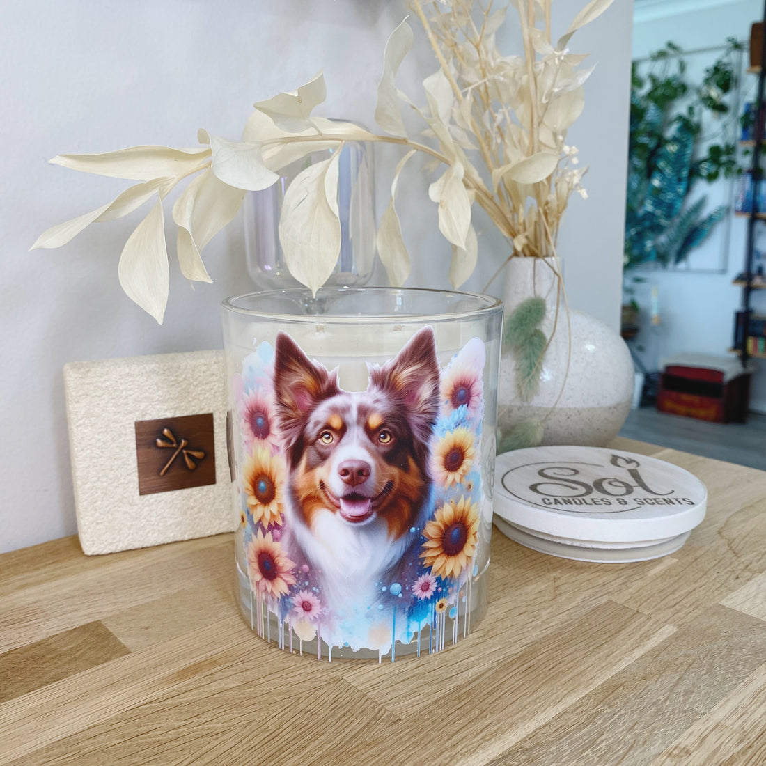 Koolie Smiling Sunflower Xlarge Candle