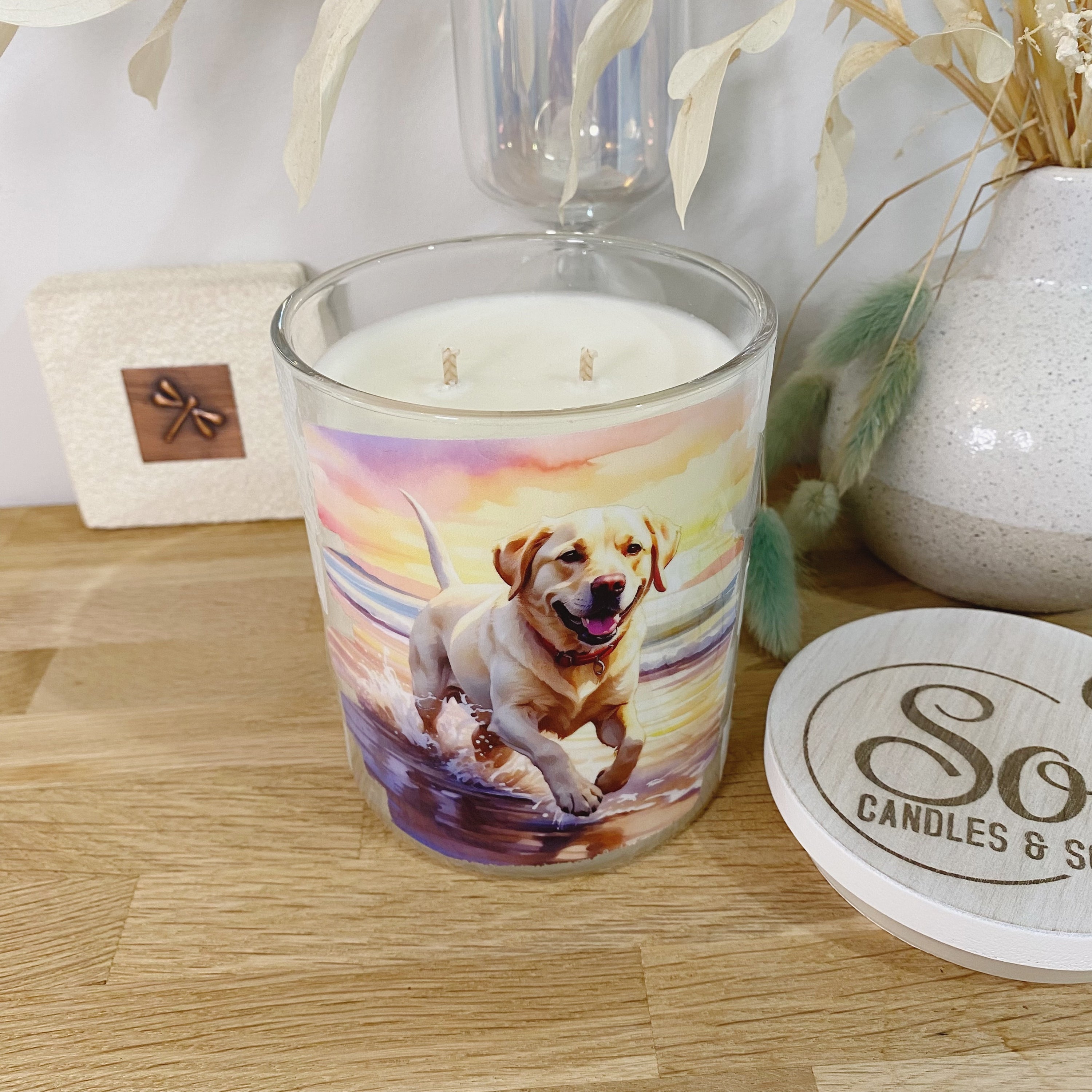 Labrador Dog Xlarge Candle