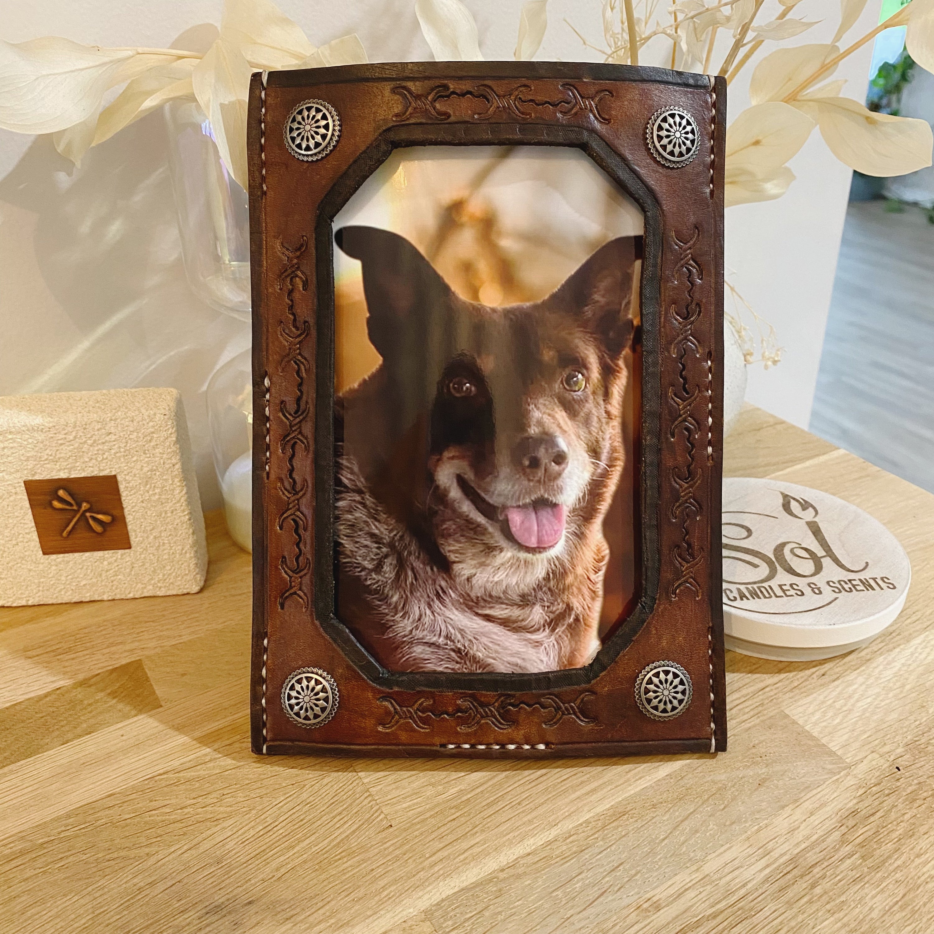 Leather Handcrafted Photo Frame