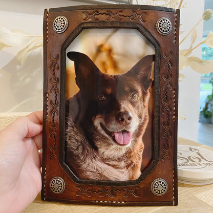 Leather Handcrafted Photo Frame
