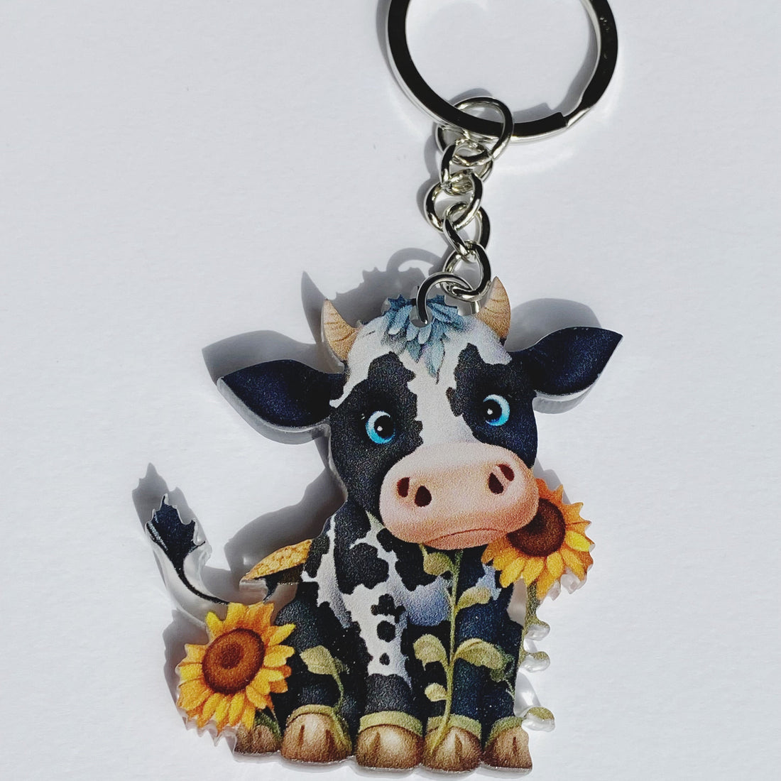 Mini Dairy Cow Keychain