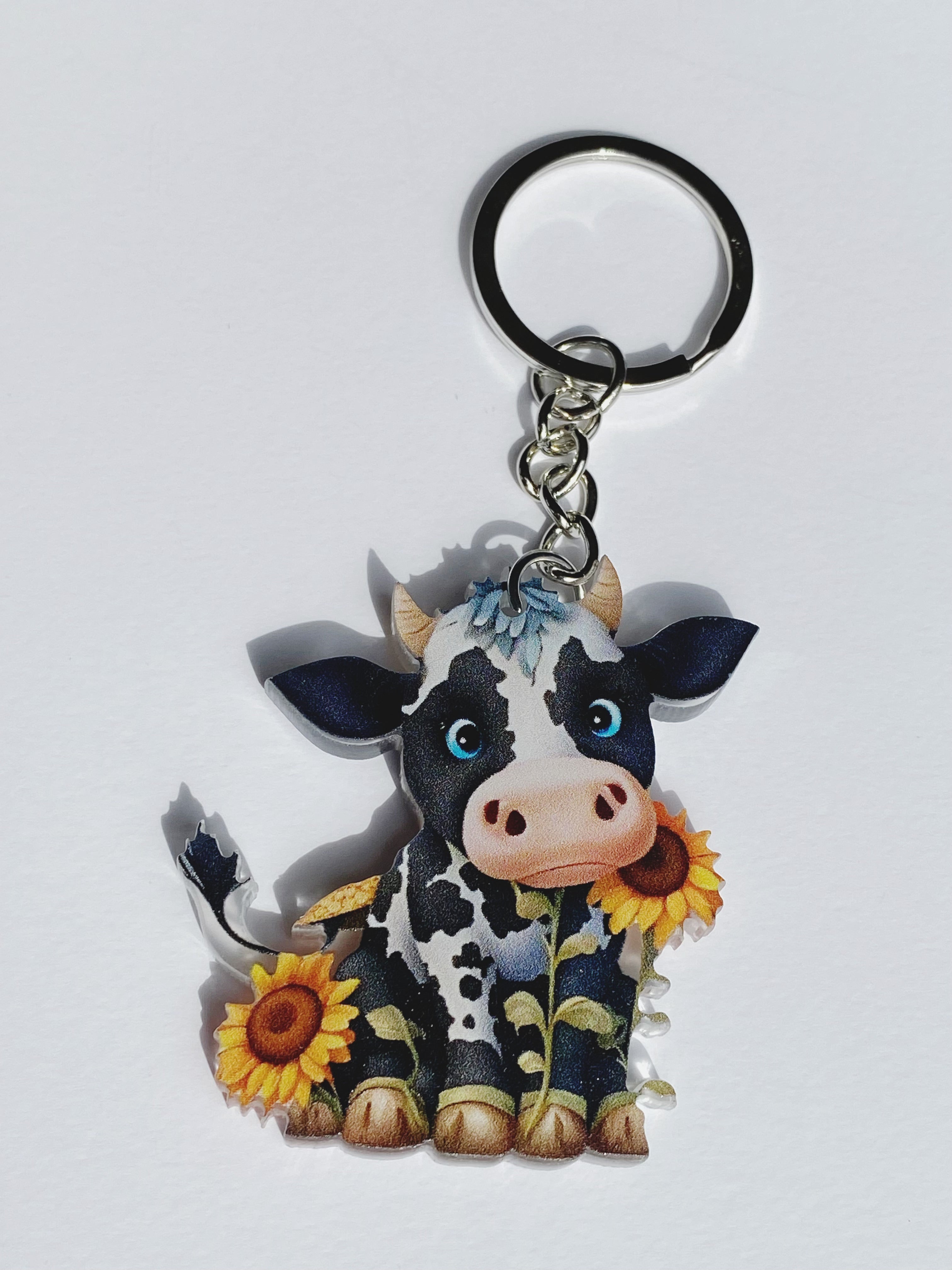 Mini Dairy Cow Keychain