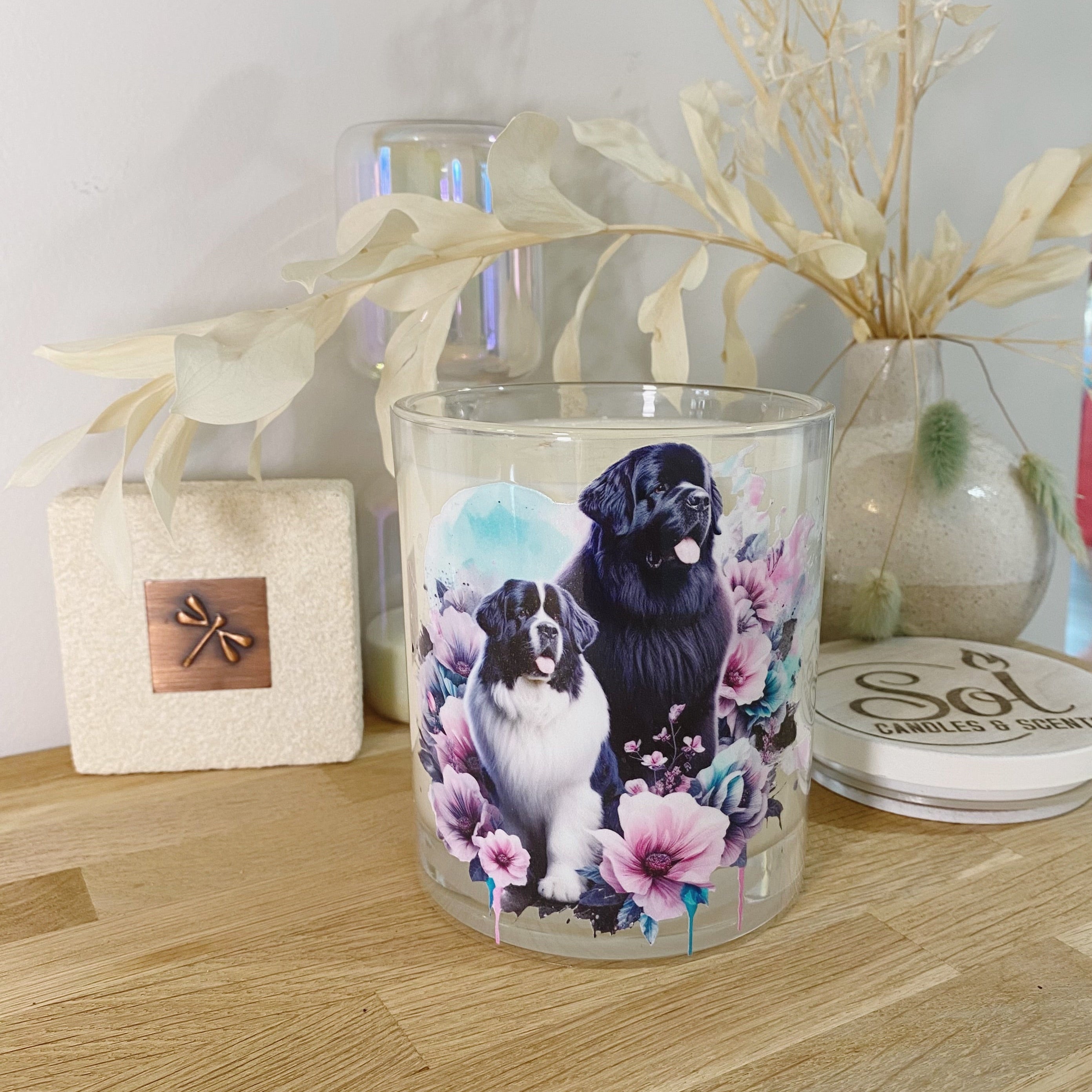 New Founderland 2 Dogs Xlarge Candle_Refillable_Made in Australia