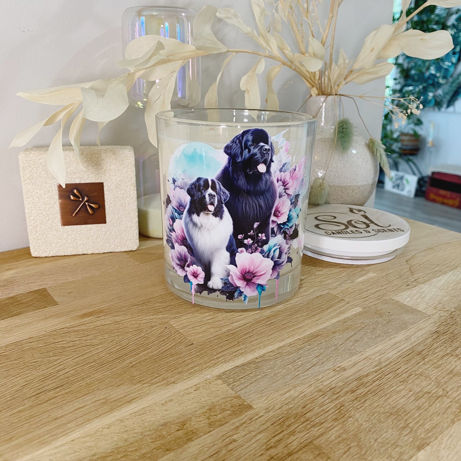 New Founderland 2 Dogs Xlarge Candle_Refillable
