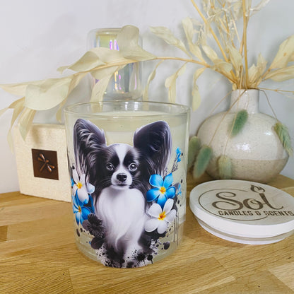 Papillon Black Dog Xlarge Candle_Refillable