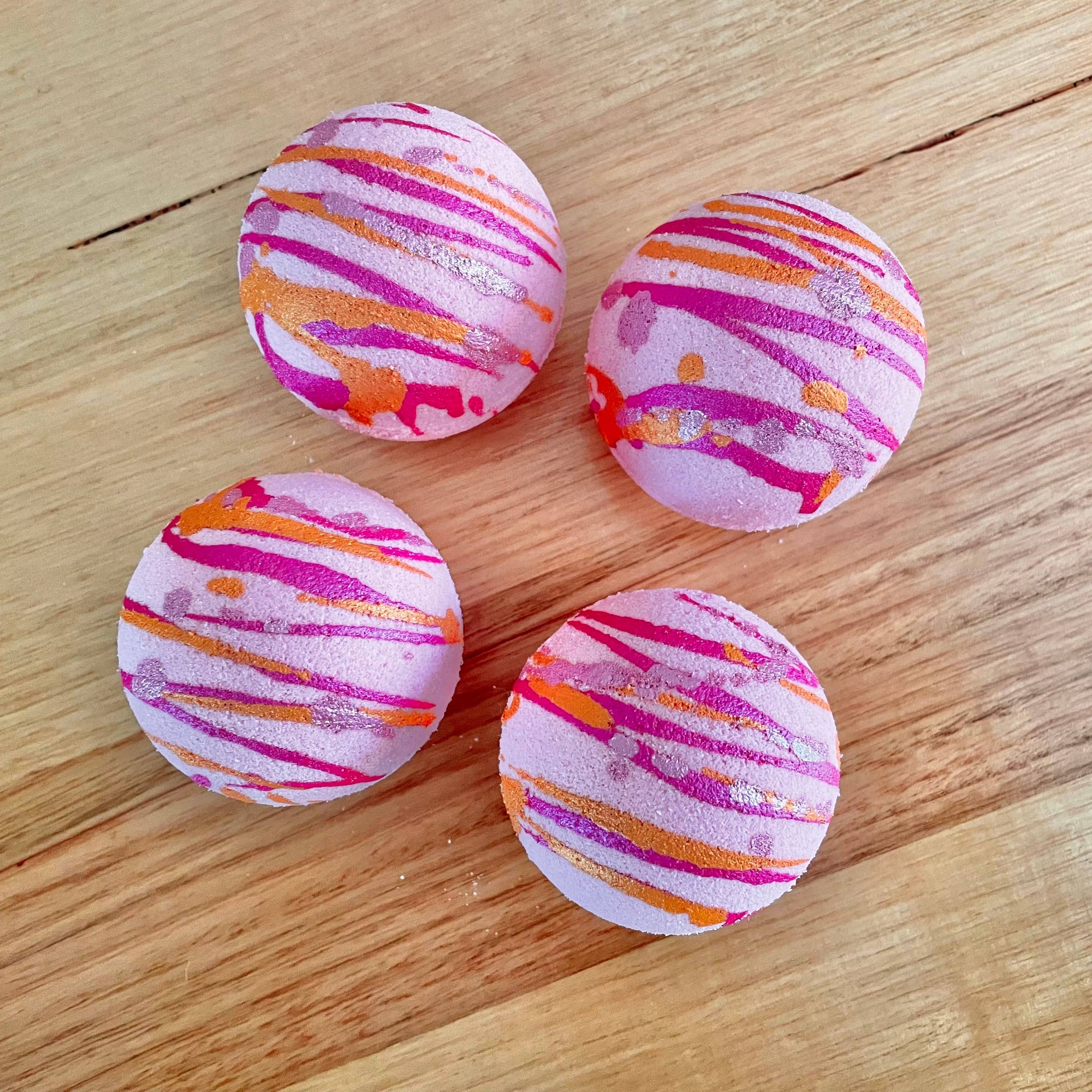 Peach Goat Milk Bath Bomb_Sol Candles &amp; Scents