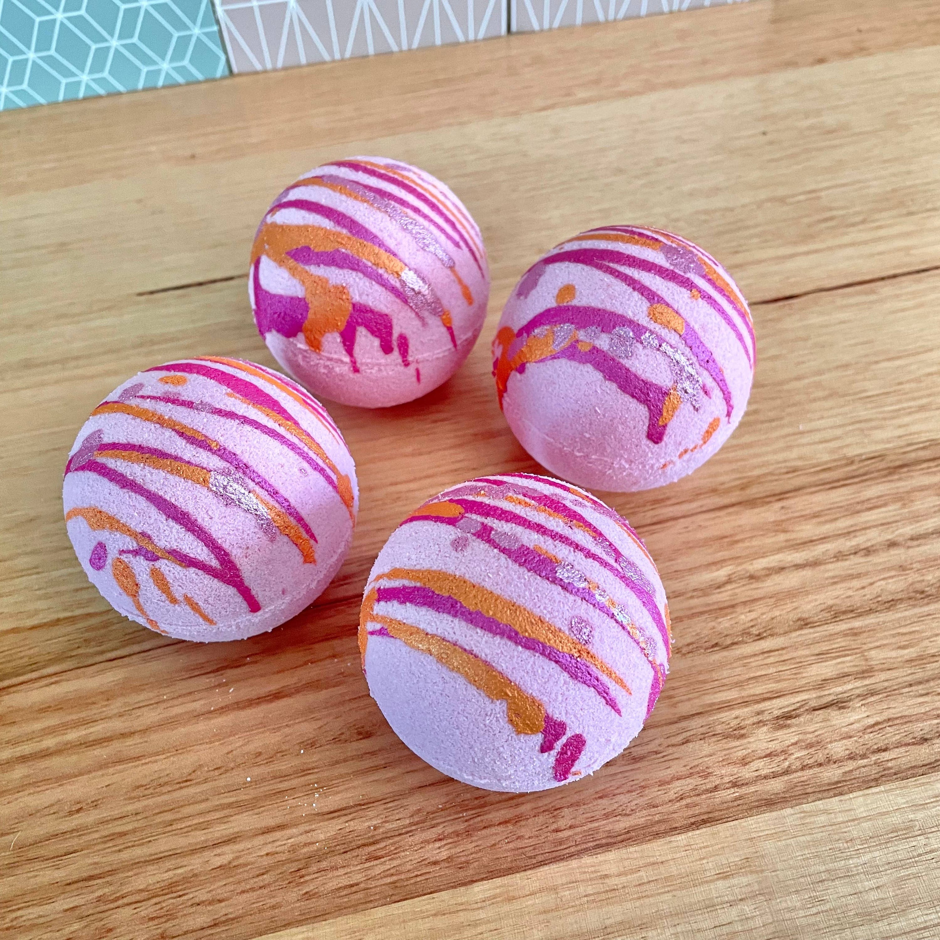 Peach Goat Milk Bath Bomb_Sol Candles &amp; Scents 1