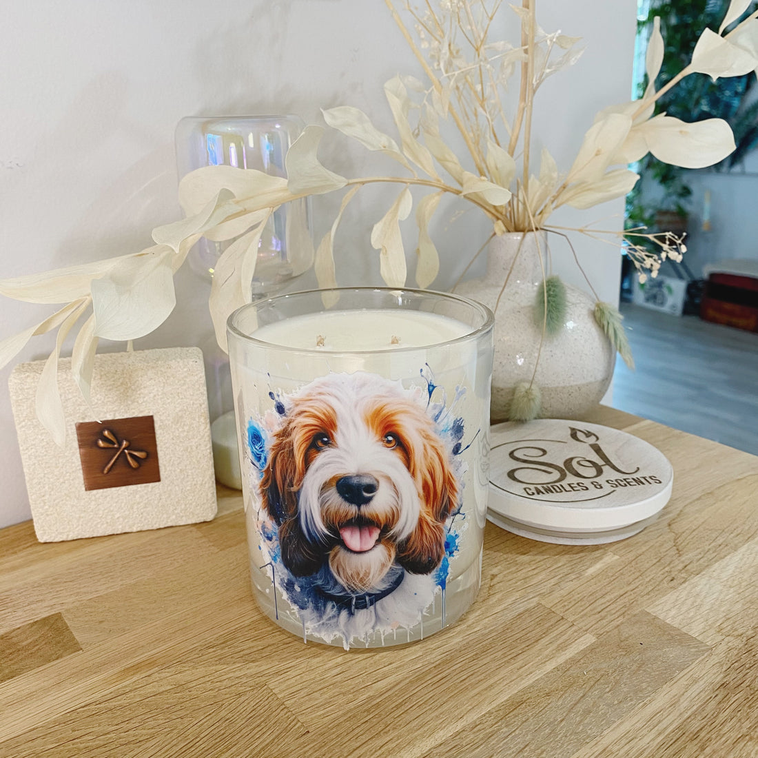 Petit Basset Griffon Vendeen Dog Candle_Made in Australia