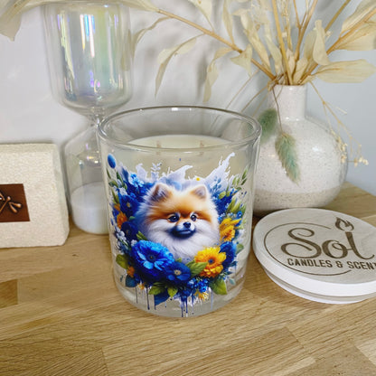 Pomeranian Blue Xlarge Candle_Sol Candles &amp; Scents_Refillable_Made in Australia