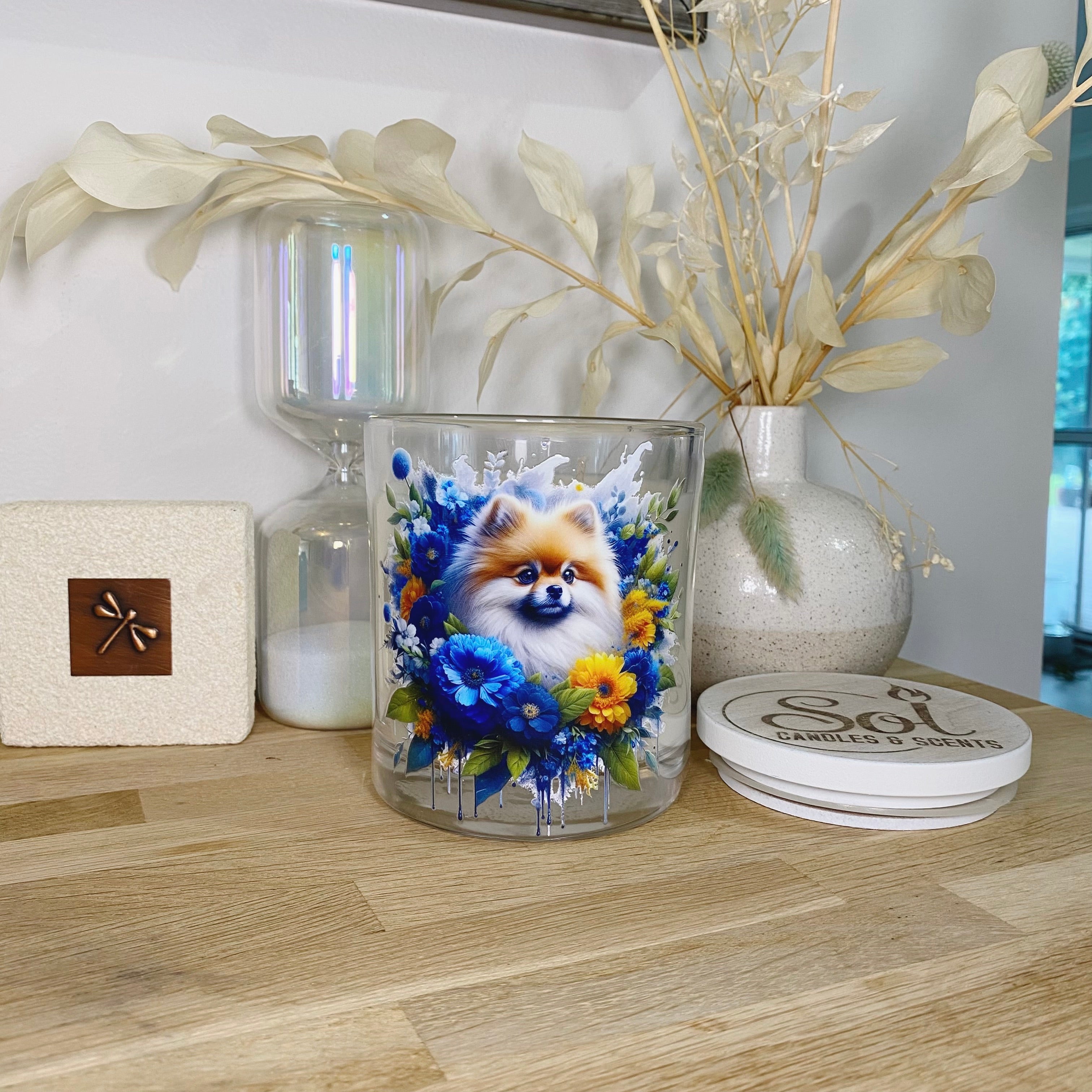 Pomeranian Blue Xlarge Candle_Sol Candles &amp; Scents_Made in Australia