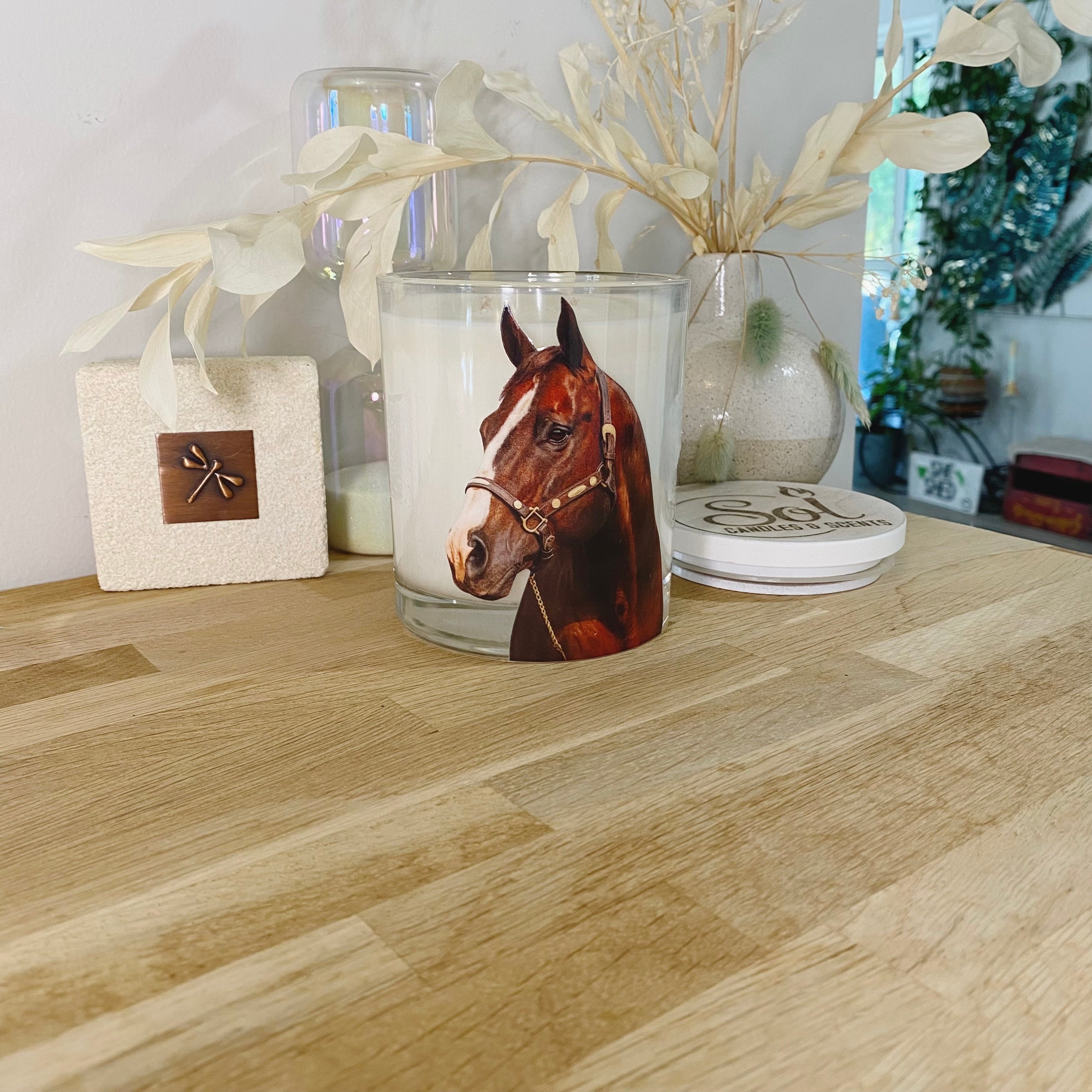 Quarter Horse Xlarge Candle_Western Pleasure