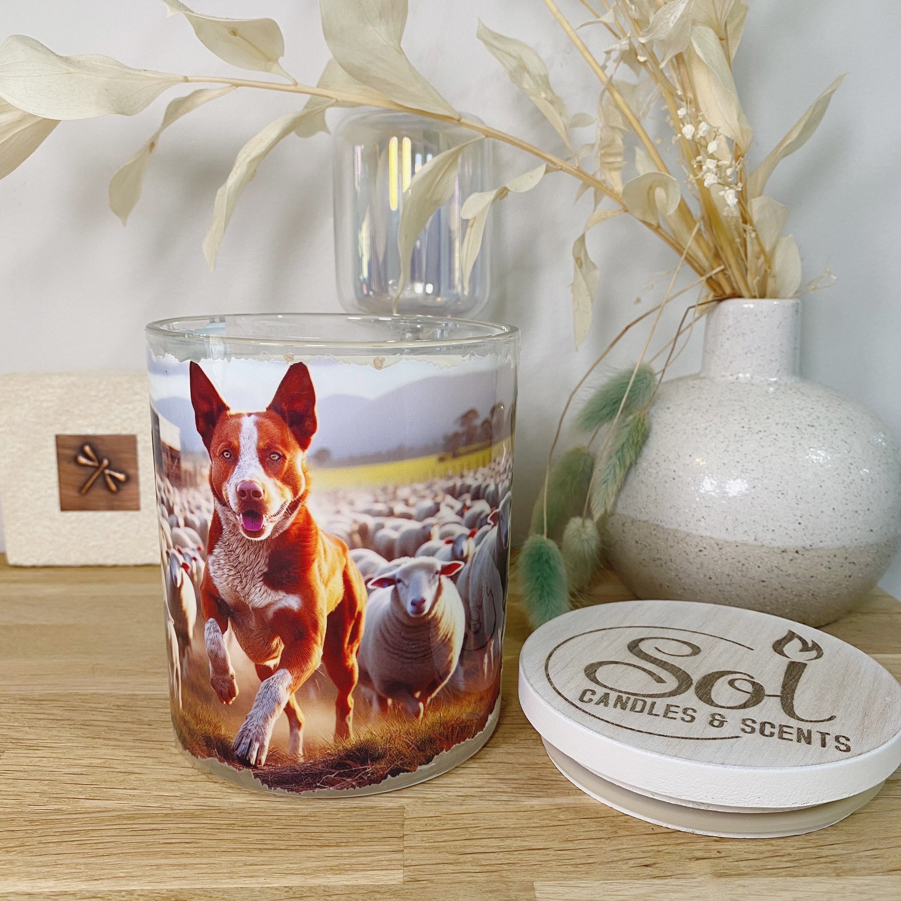 Australian Red Heeler Candle_Sol Candles &amp; Scents