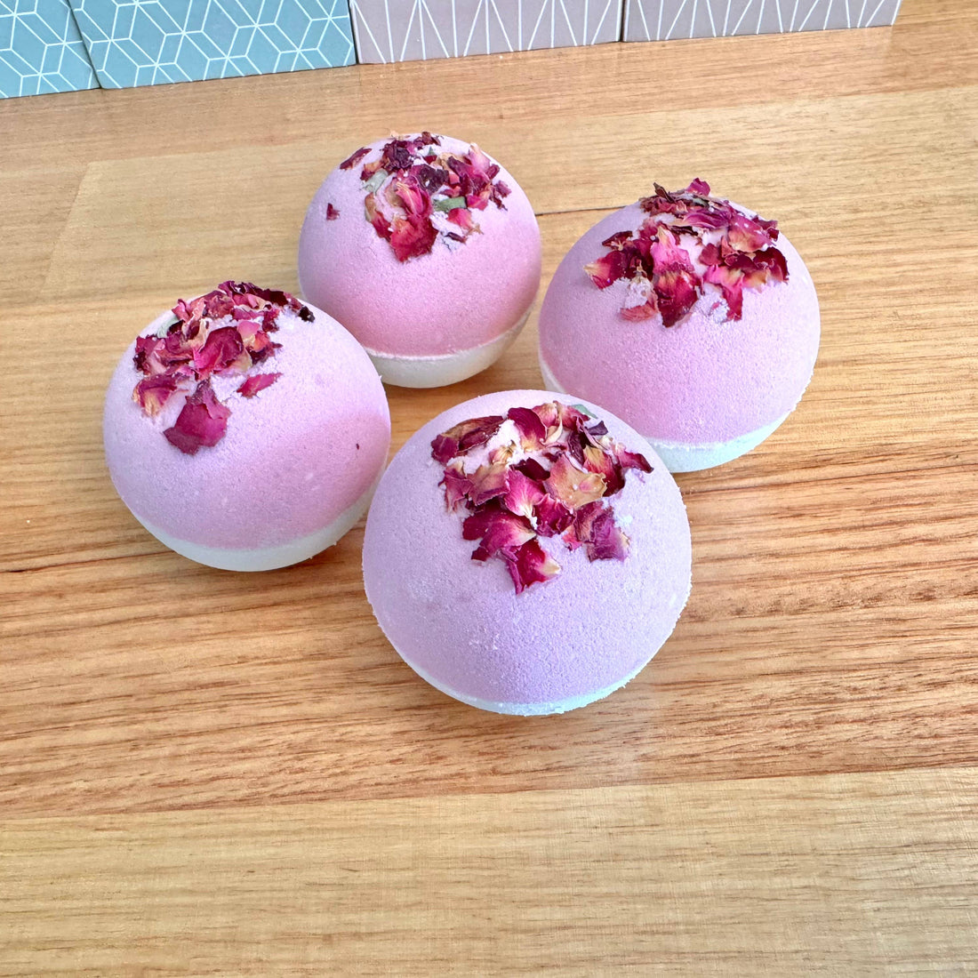 Rose Geranium Goat Milk Bath Bomb