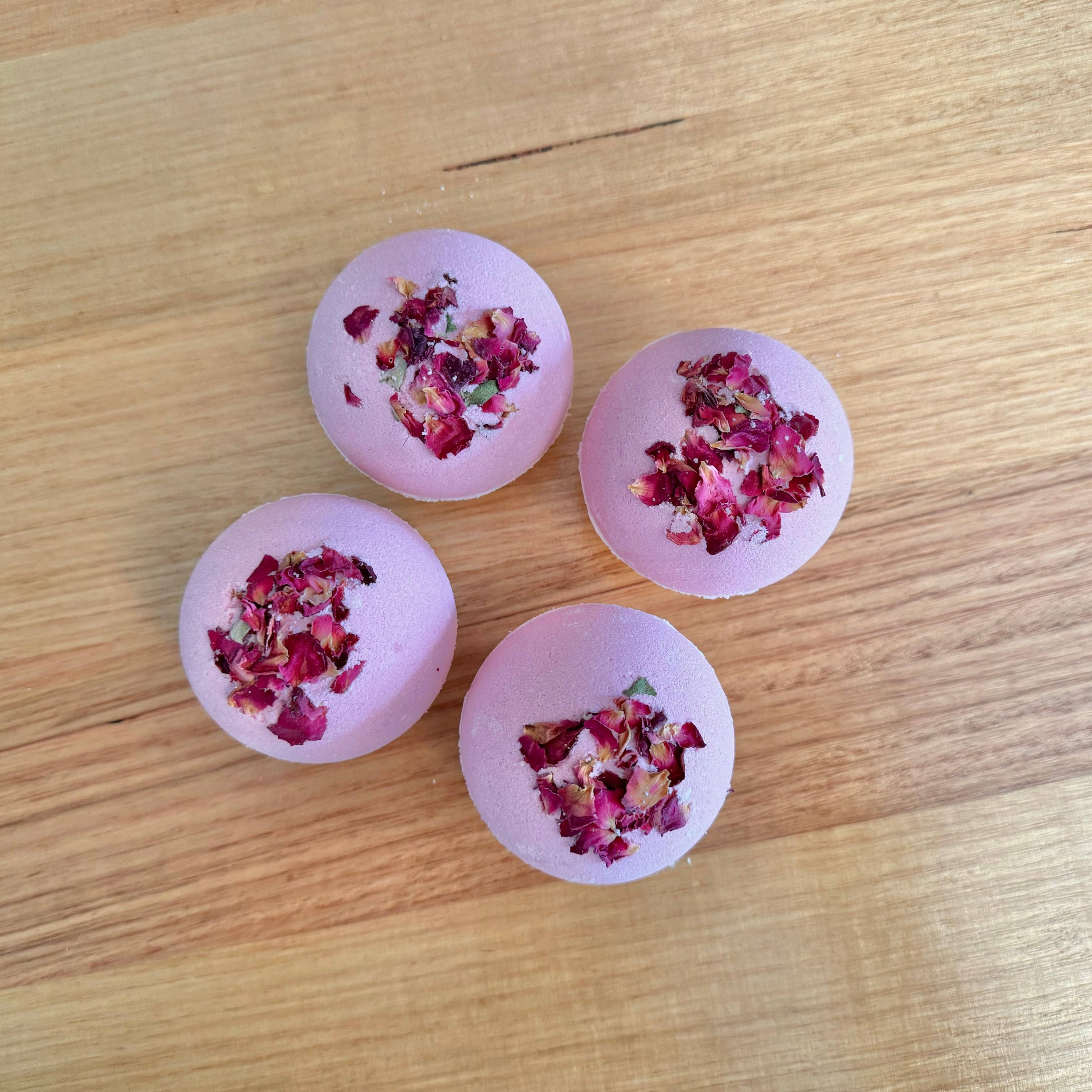 Rose Geranium Goat Milk Bath Bomb