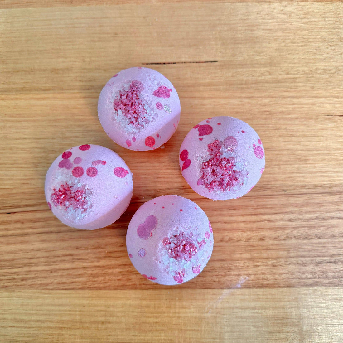 Rose Quartz Goat Milk Bath Bomb_Sol Candles & Scents 1