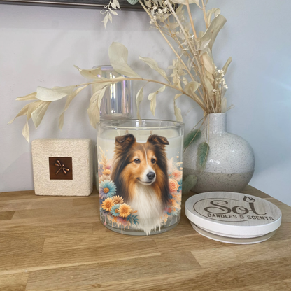 Shetland Sheepdog Xlarge Candle_Sol Candles &amp; Scents