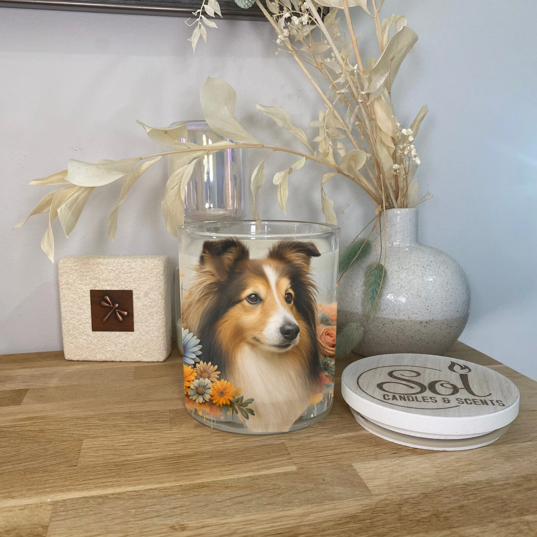 Shetland Sheepdog Xlarge Candle_Sol Candles &amp; Scents
