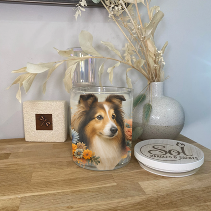 Shetland Sheepdog Xlarge Candle_Sol Candles &amp; Scents