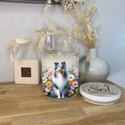 Shetland Sheepdog Blue Merle Candle