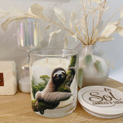Sloth Tree Cute Xlarge Candle_Unique Candle_Australian Made