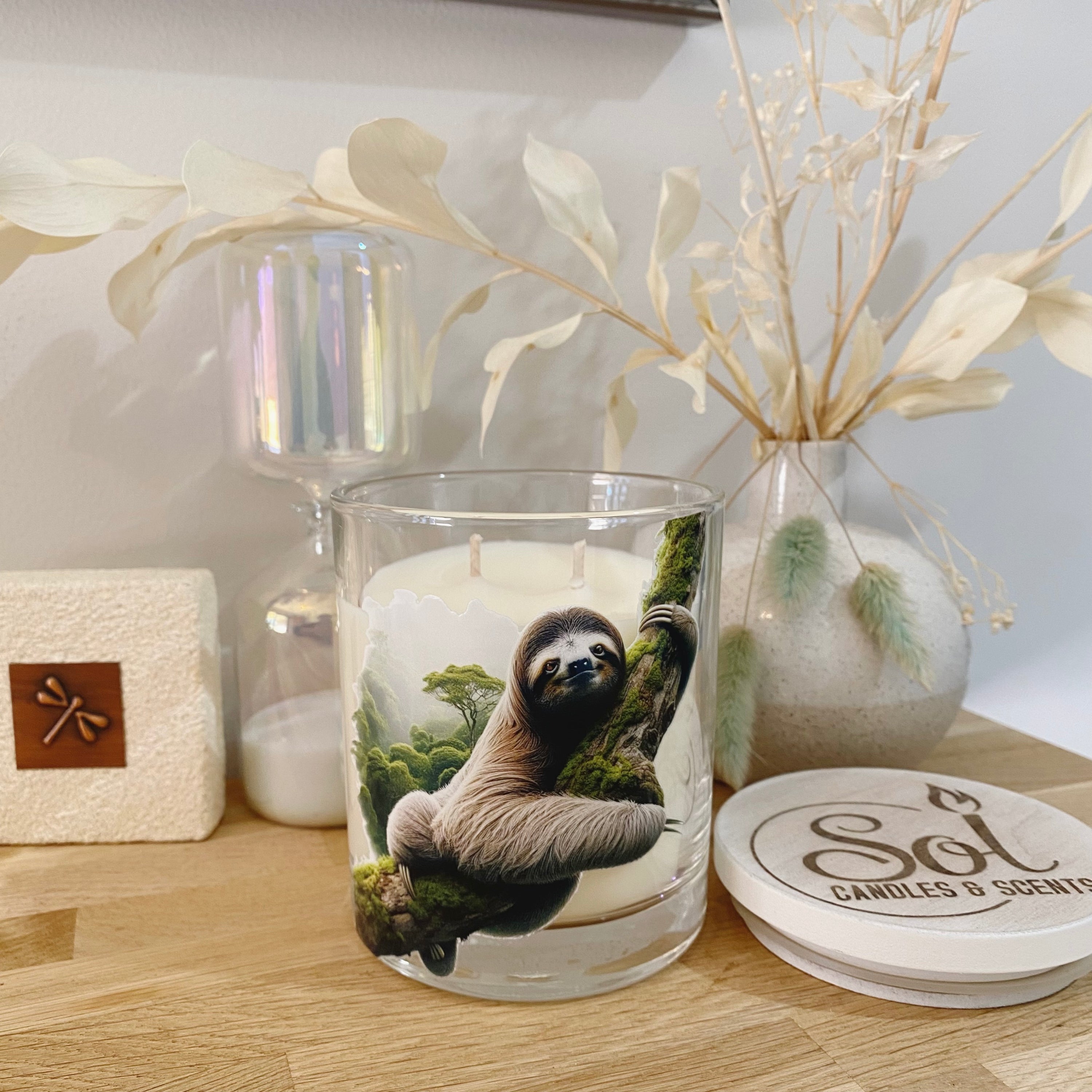 Sloth Tree Xlarge Candle_Unique Candle_Australian Made