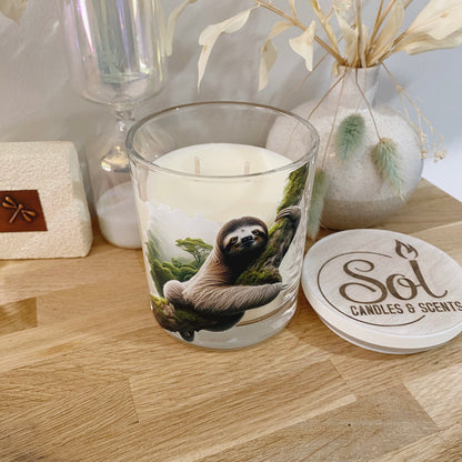 Sloth Tree Xlarge Candle_Unique Candle_Australian Made_Double Wicked