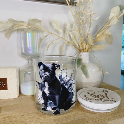 Staffy Black Xlarge Candle_Sol Candles &amp; Scents_Made in Australia