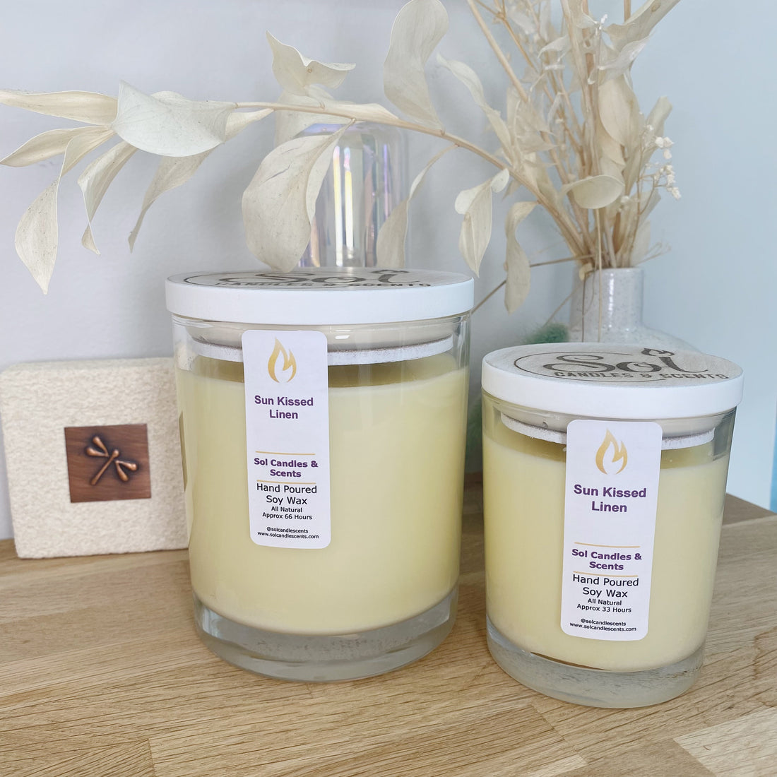 Sun Kissed Linen Candle