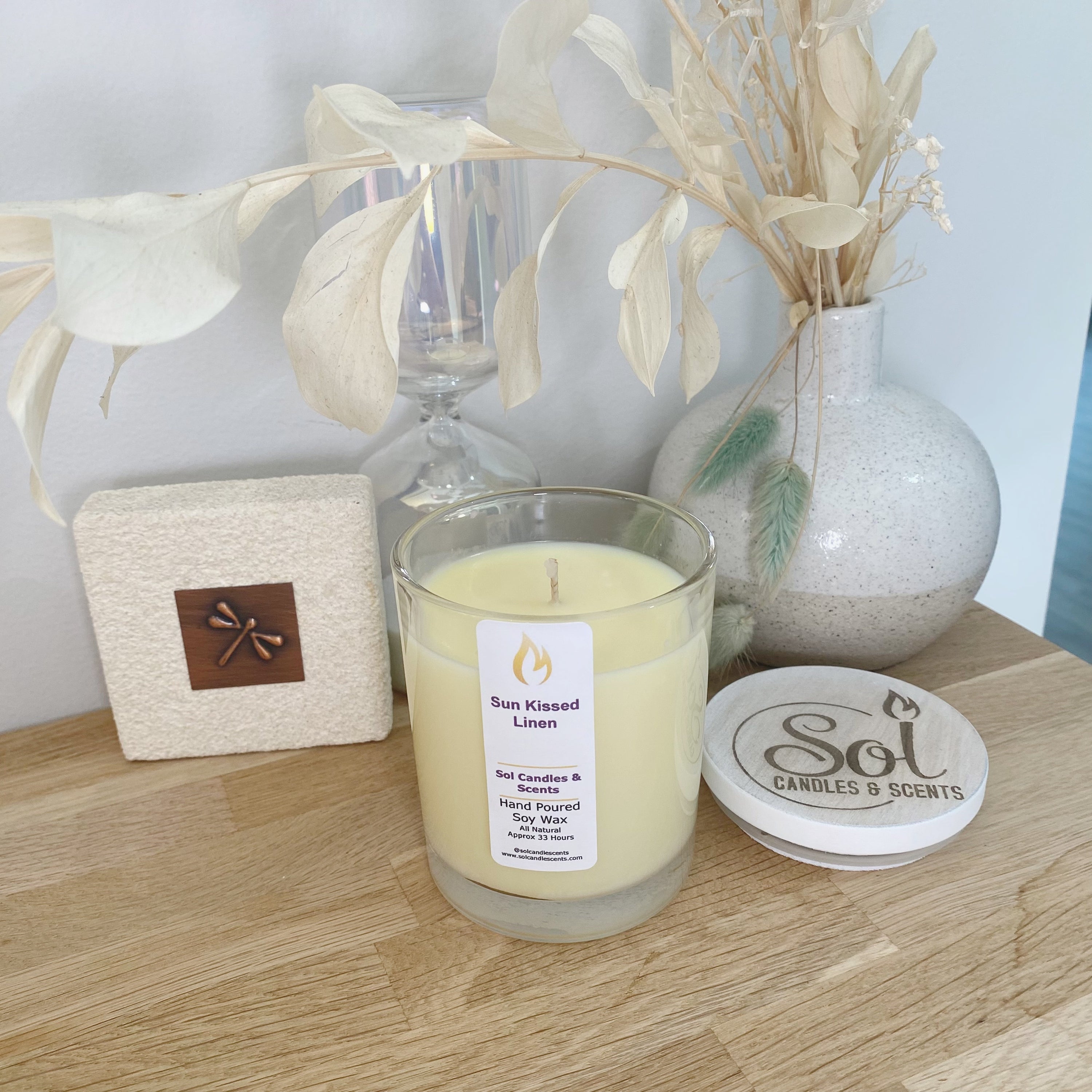 Sun Kissed Linen Candle