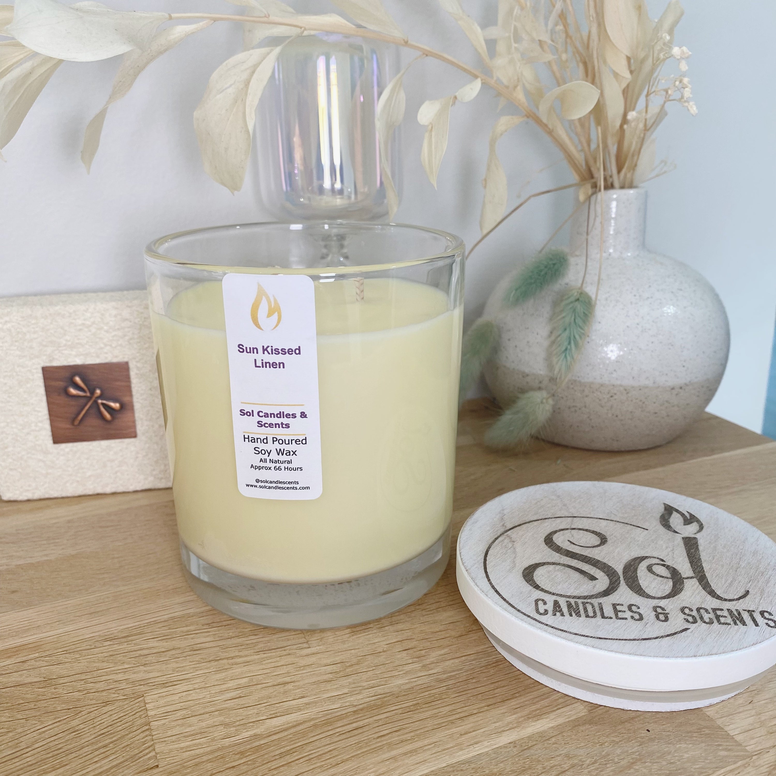 Sun Kissed Linen Candle