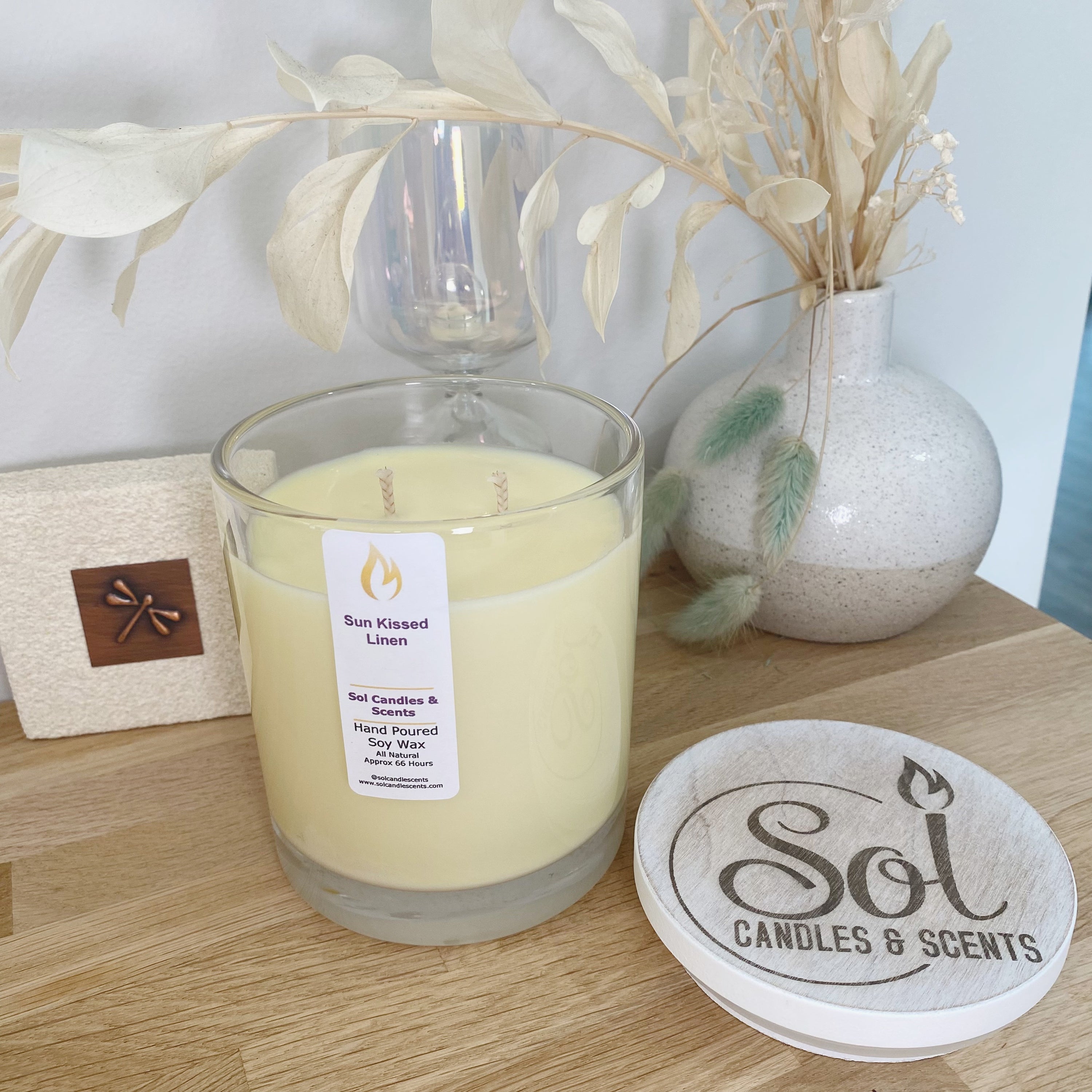Sun Kissed Linen Candle
