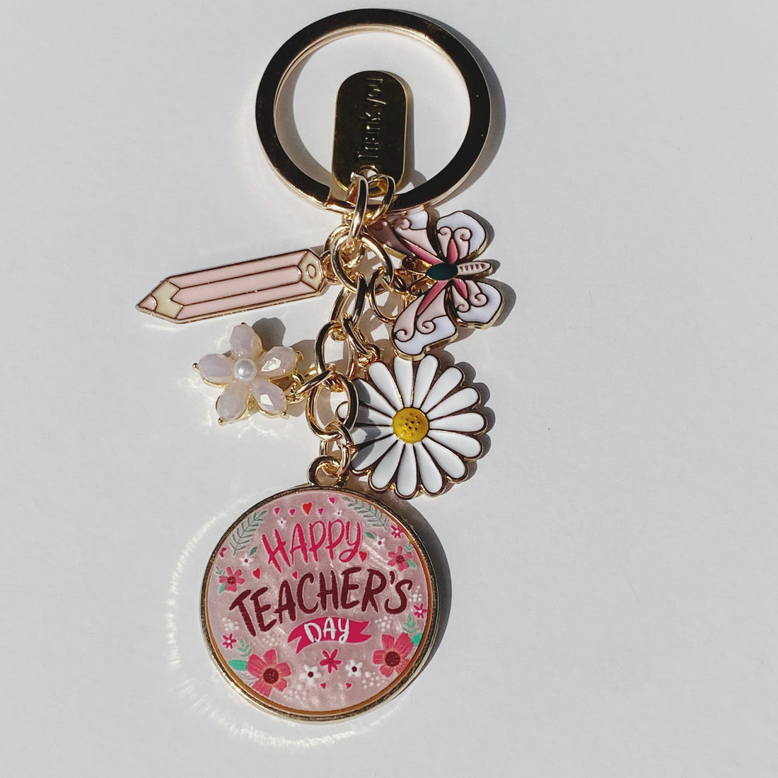 Teachers, Butterfly, Daisy, Pencil Keychain_Sol Candles &amp; Scents