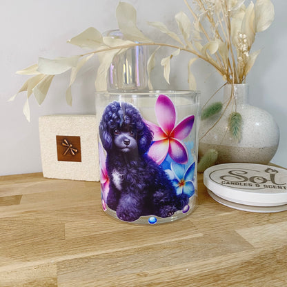 Toy Poodle Dog Black Xlarge Candle_Made in Australia