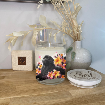 New Founderland Black Laying Down Xlarge Candle