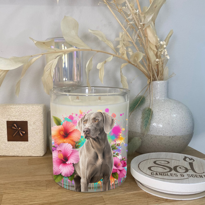Weimaraner Standing Dog Xlarge Candle