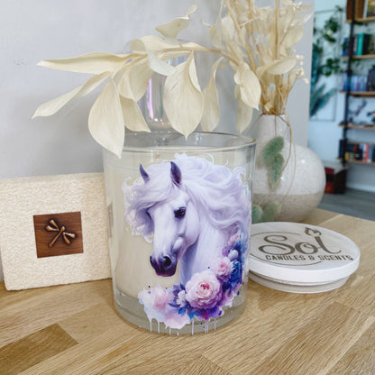 White Horse Floral Xlarge Candle_Sol Candles &amp; Scents