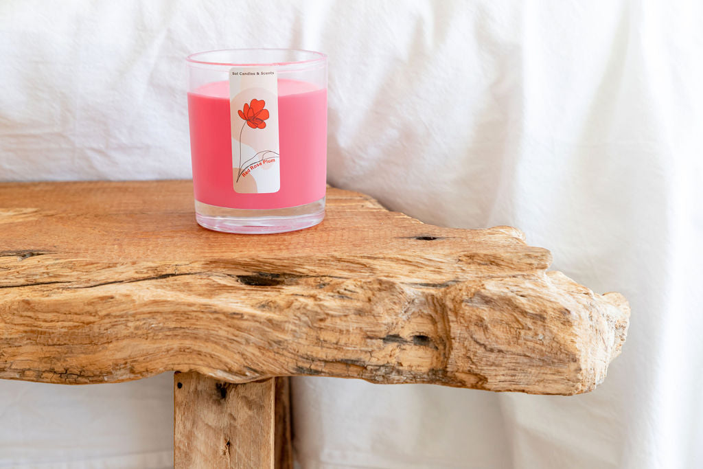 Red Rose &amp; Ruby Plum Candle