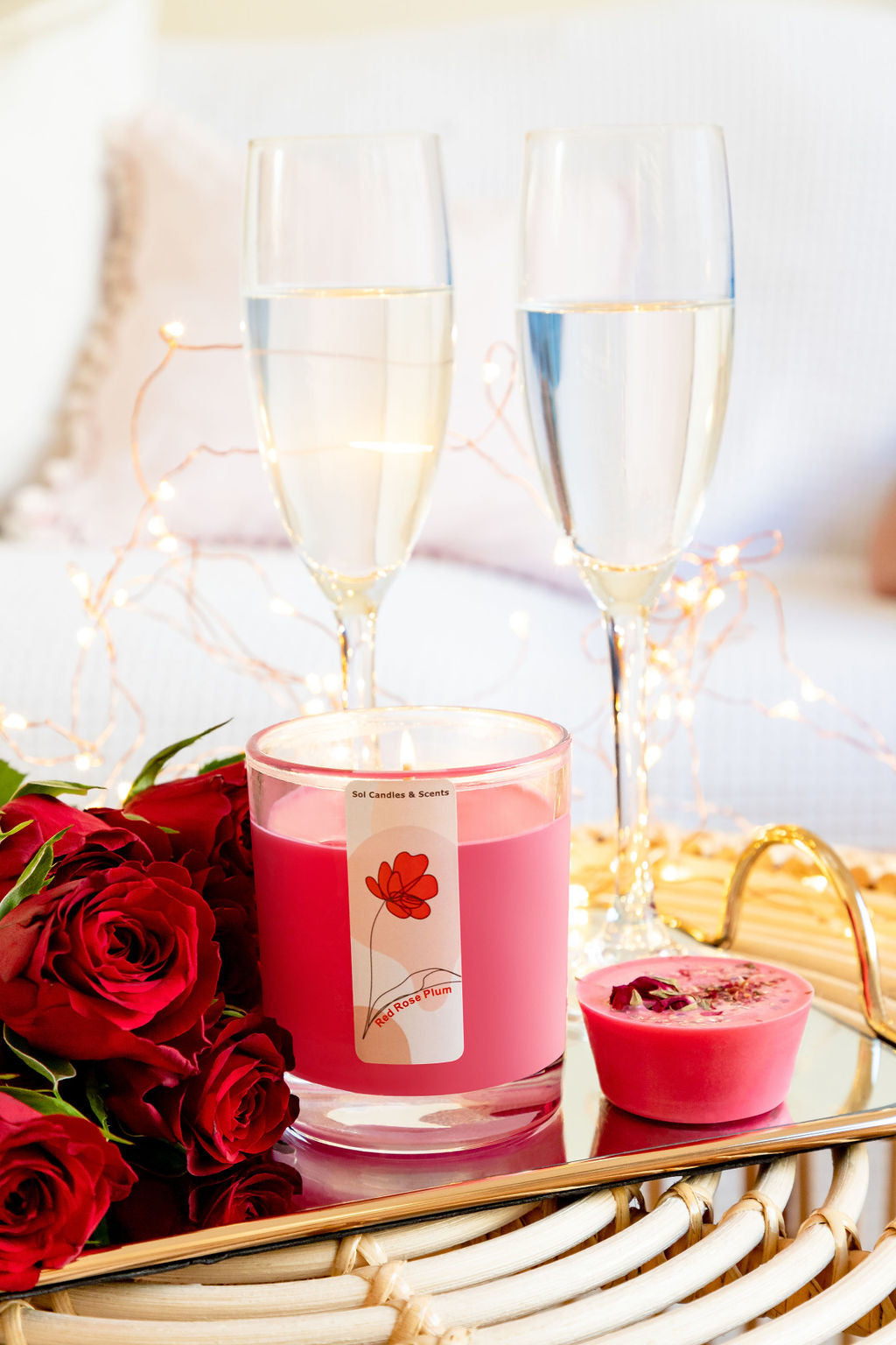 Red Rose & Ruby Plum Candle