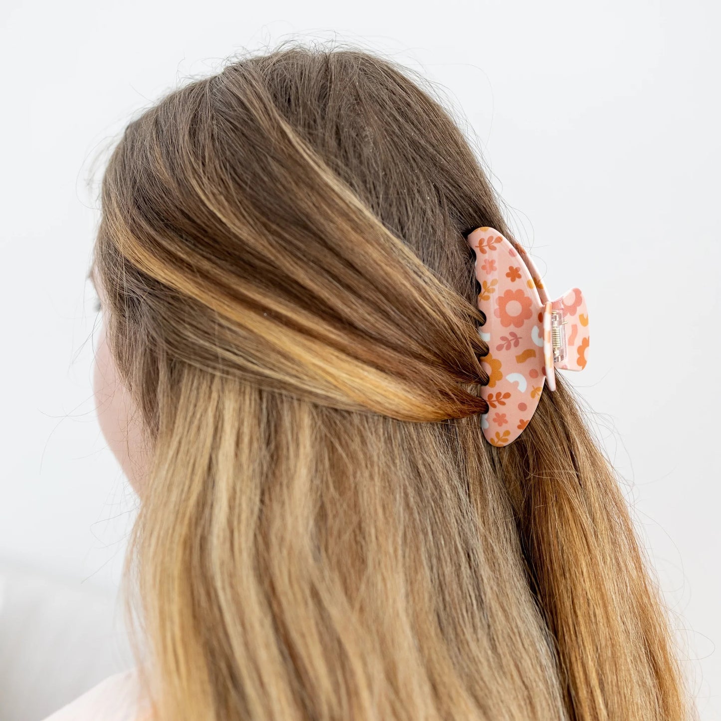 Funky Floral Claw Clip