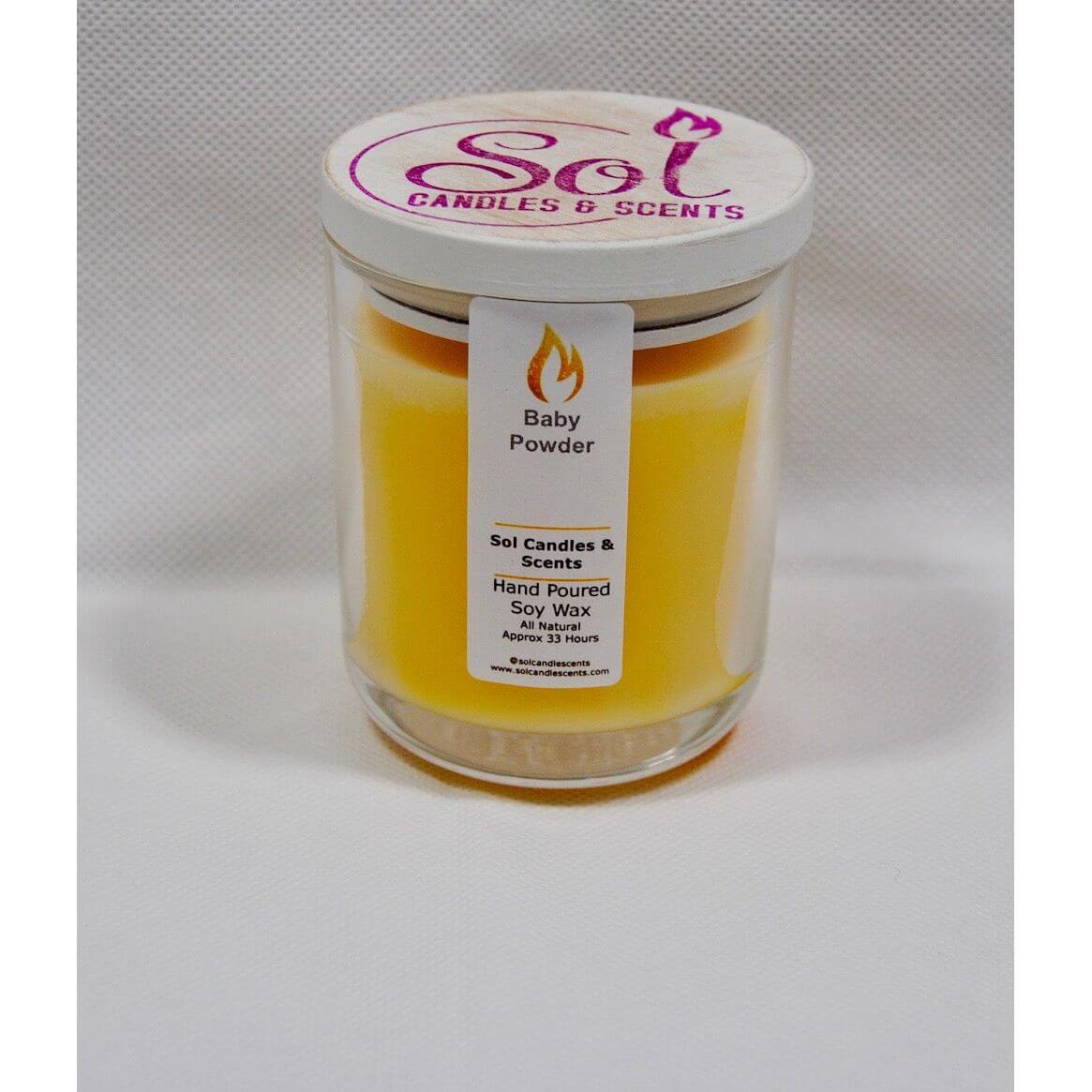 Baby Powder Soy Candle_Sol Candles &amp; Scents