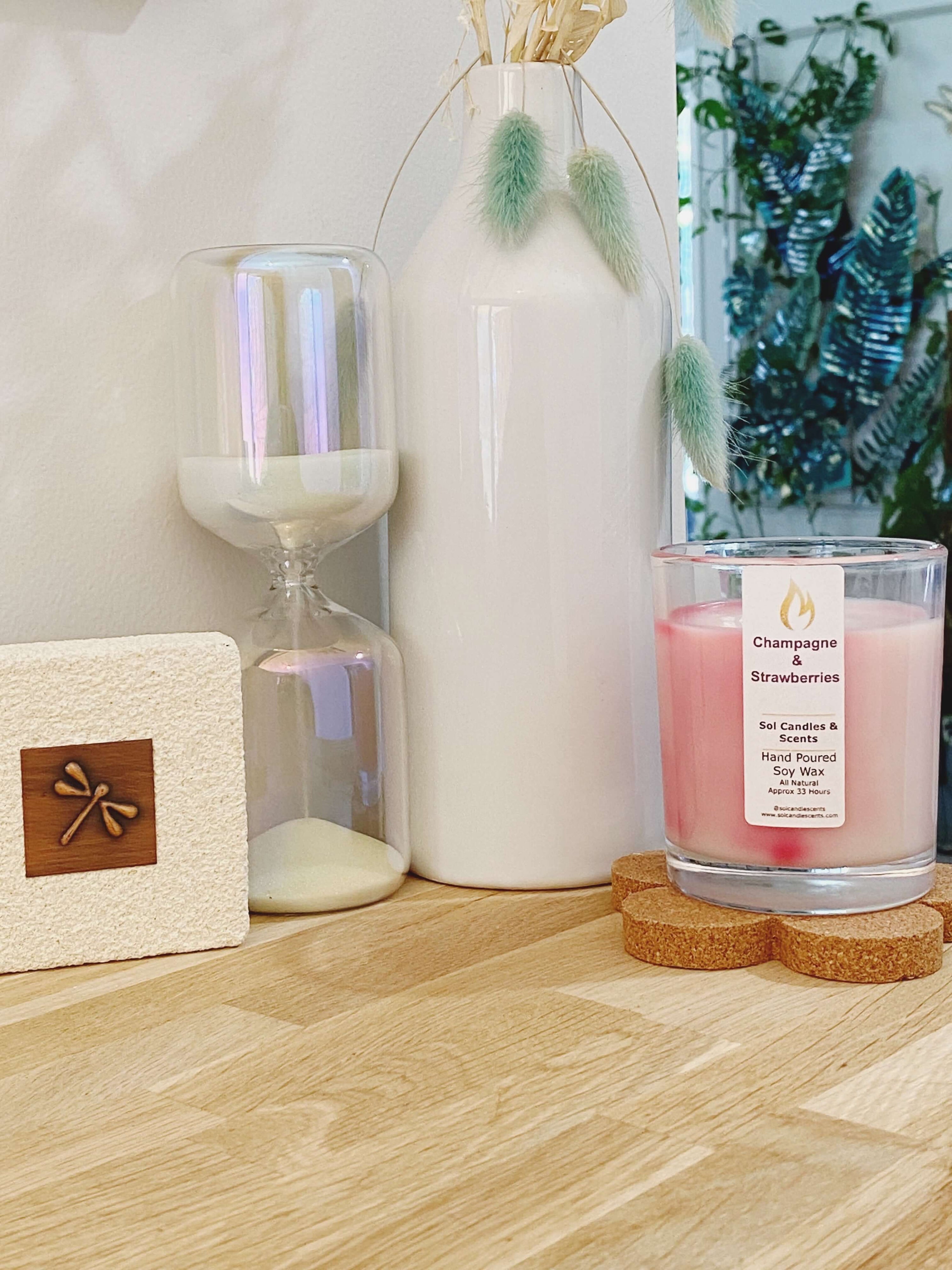 Champagne and Strawberries Candle