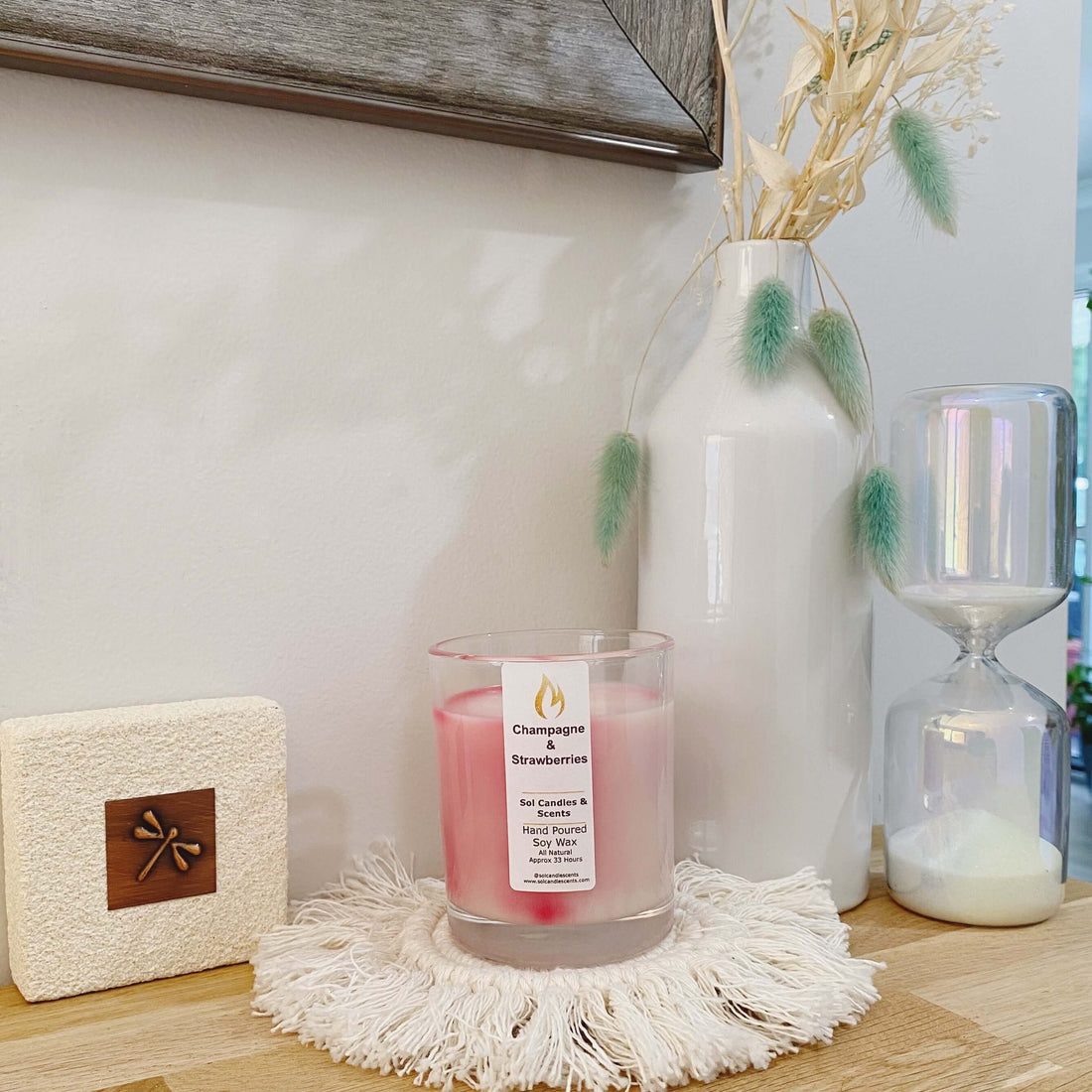 Champagne and Strawberries Candle